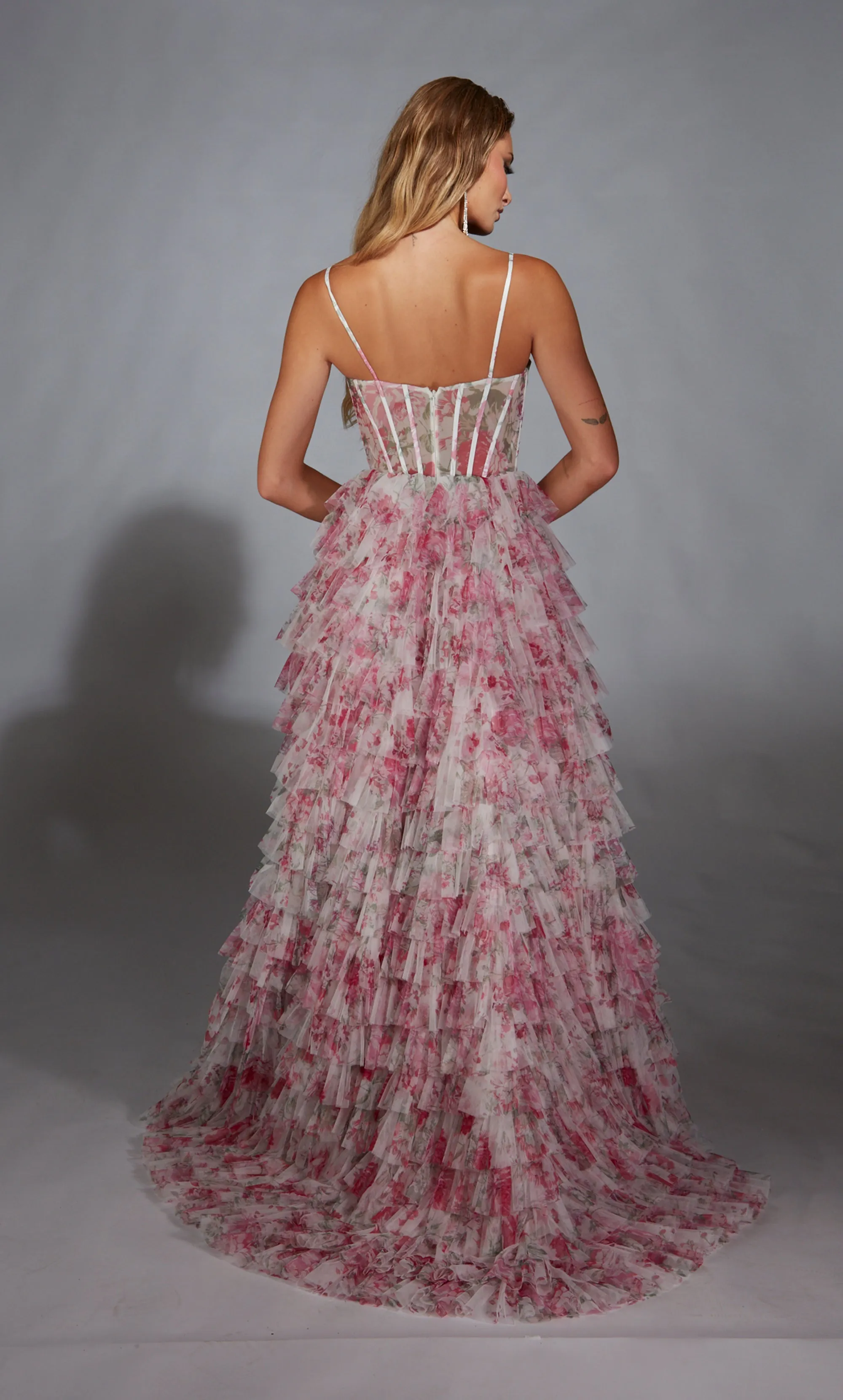 ALYCE Paris 61732 Alyce Long Cowl Neckline Corset A Line Dress sold by Alyce Paris product image thumbnail 2