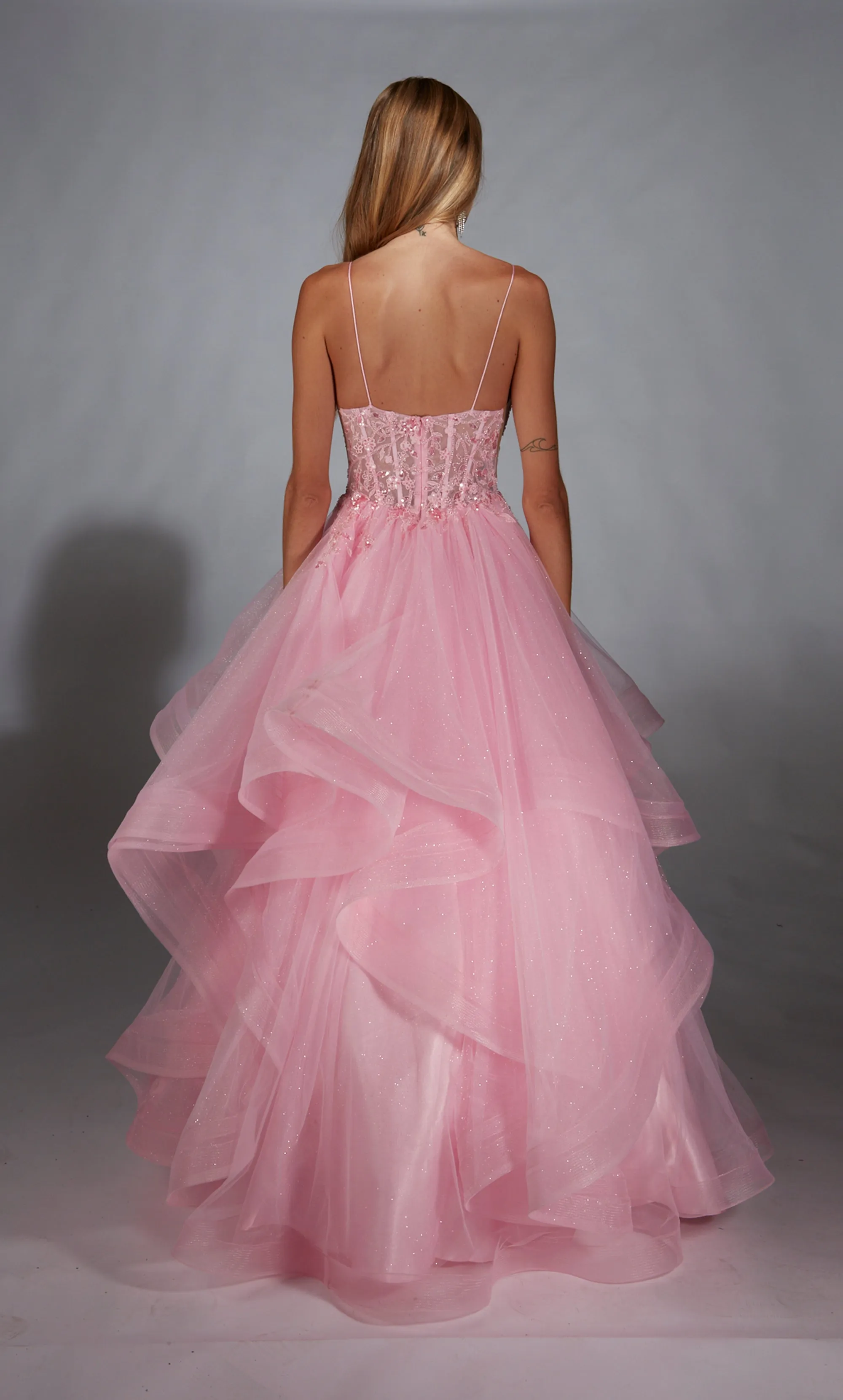 ALYCE Paris 61731 Alyce Long Plunging Ruffles Ballgown Dress sold by Alyce Paris product image thumbnail 2