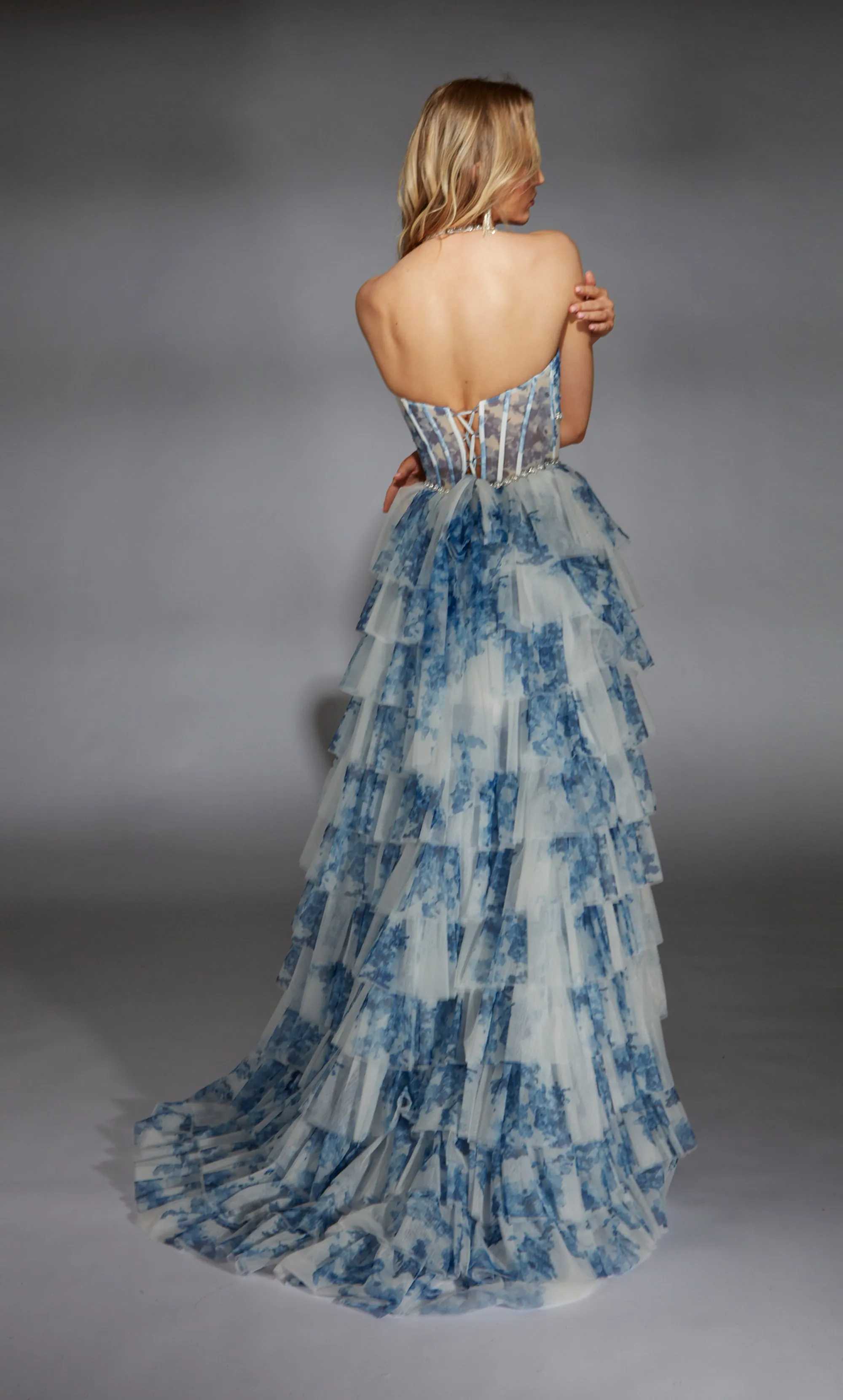 ALYCE Paris 61730 Alyce Long Halter Neckline Elegant A Line Dress sold by Alyce Paris product image thumbnail 2