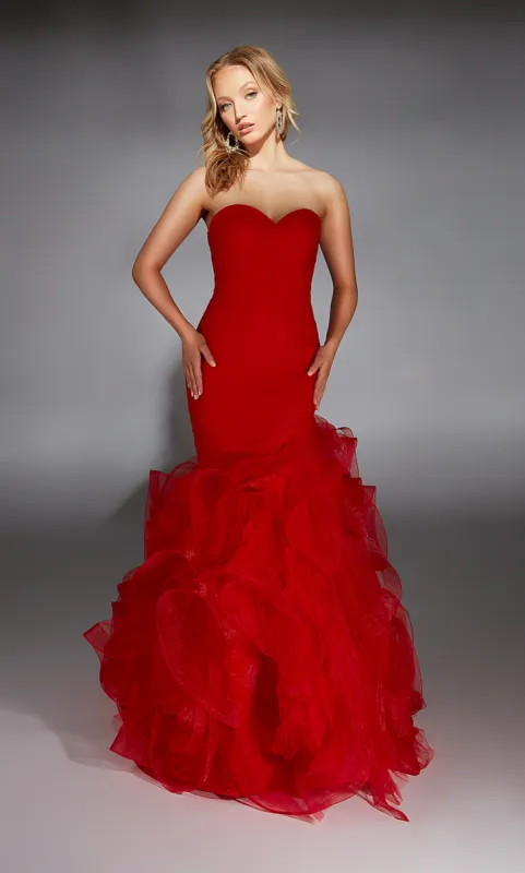 ALYCE Paris 61739 Alyce Long Strapless Elegant Mermaid Dress sold by Alyce Paris