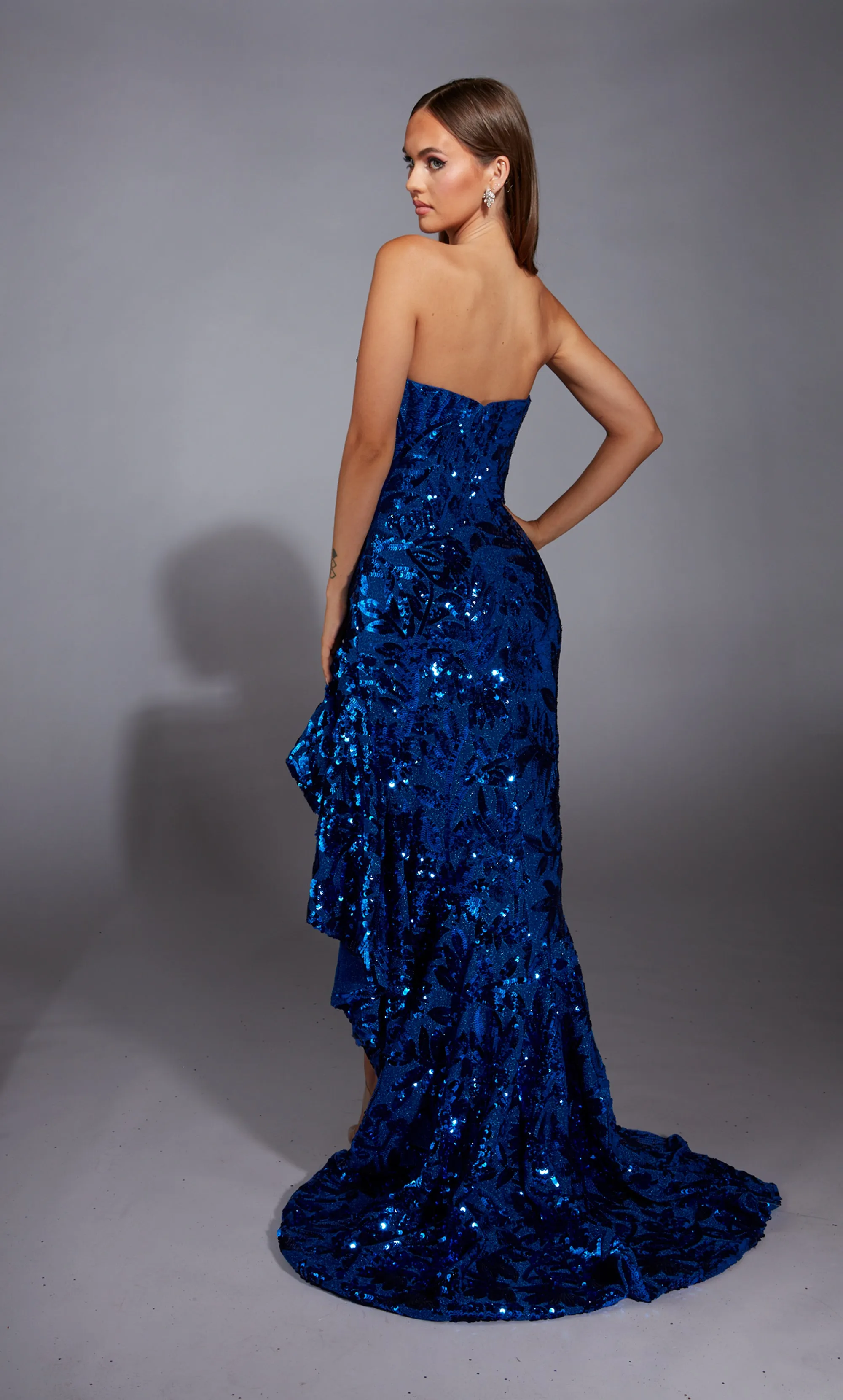 ALYCE Paris 61760 Alyce Long Strapless Waterfall High-low Dress sold by Alyce Paris product image thumbnail 2