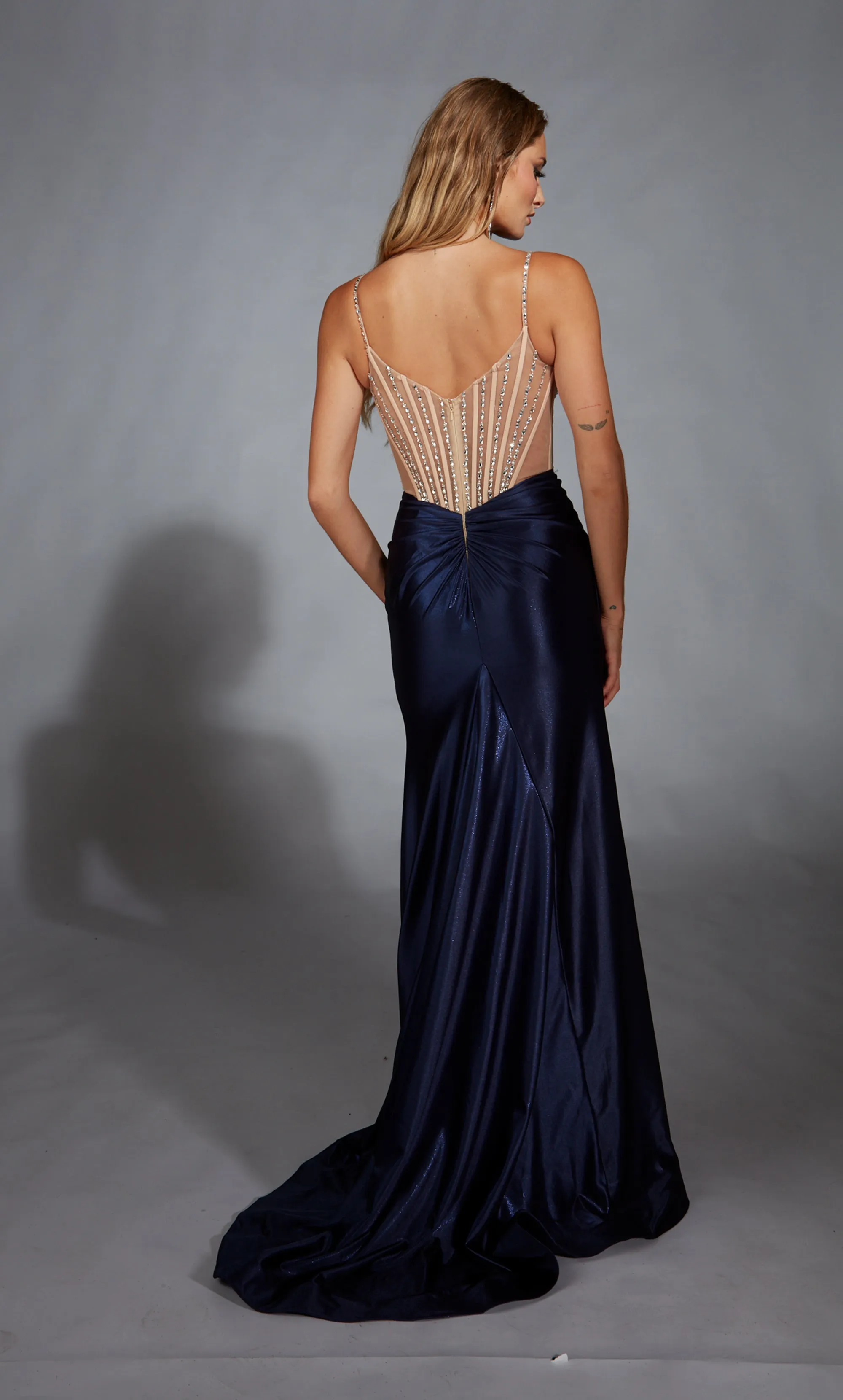 ALYCE Paris 61767 Alyce Long Sweetheart Elegant Fit N Flare Dress sold by Alyce Paris product image thumbnail 2