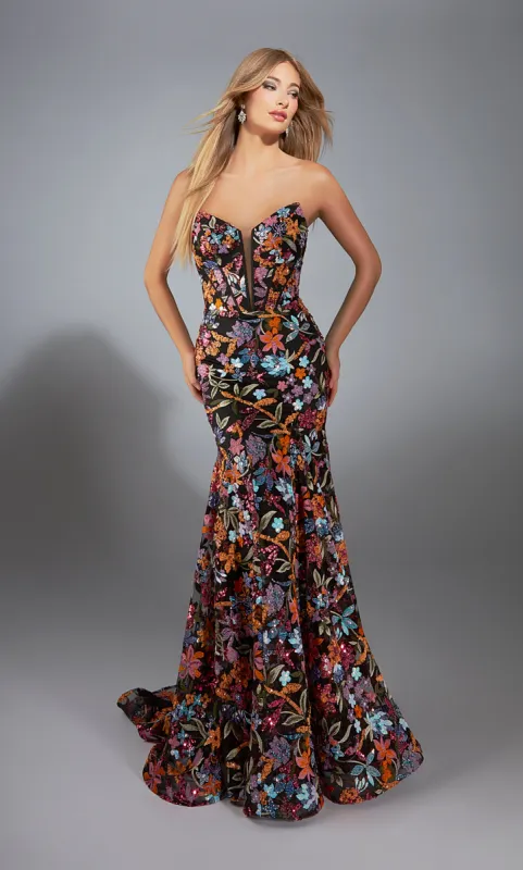 ALYCE Paris 61810 Alyce Long Strapless Corset Mermaid Dress sold by Alyce Paris