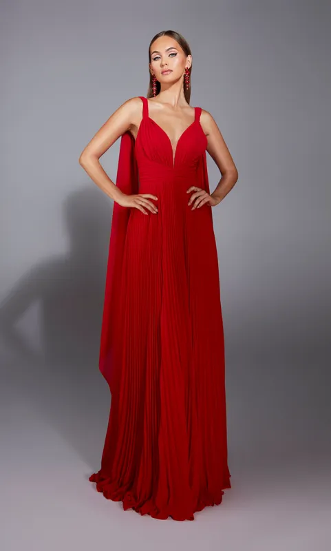 ALYCE Paris 61823 Alyce Long Plunging Elegant A Line Dress sold by Alyce Paris