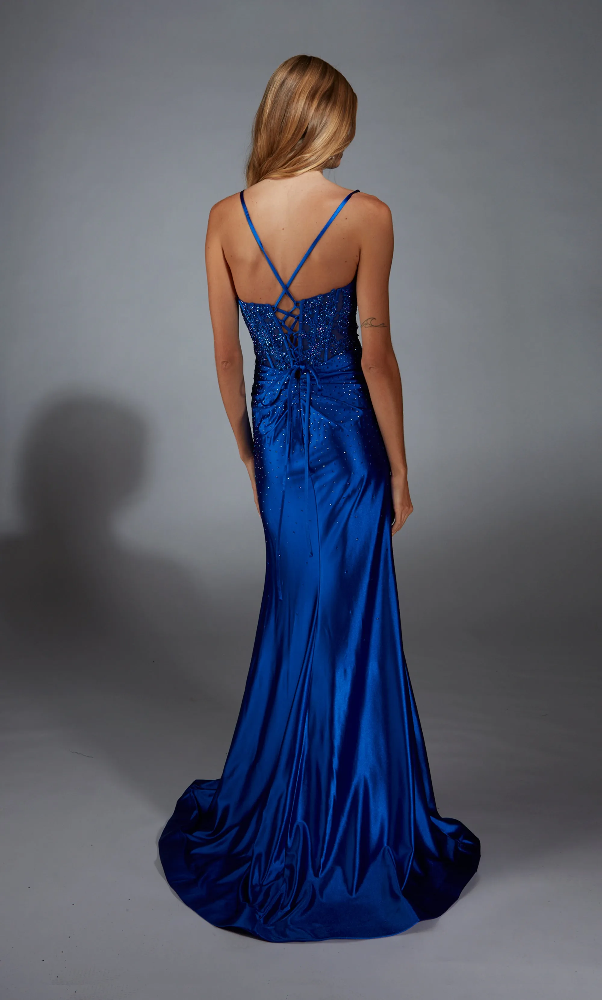 ALYCE Paris 61827 Alyce Long Sweetheart Neckline Illusion Straight Dress sold by Alyce Paris product image thumbnail 2