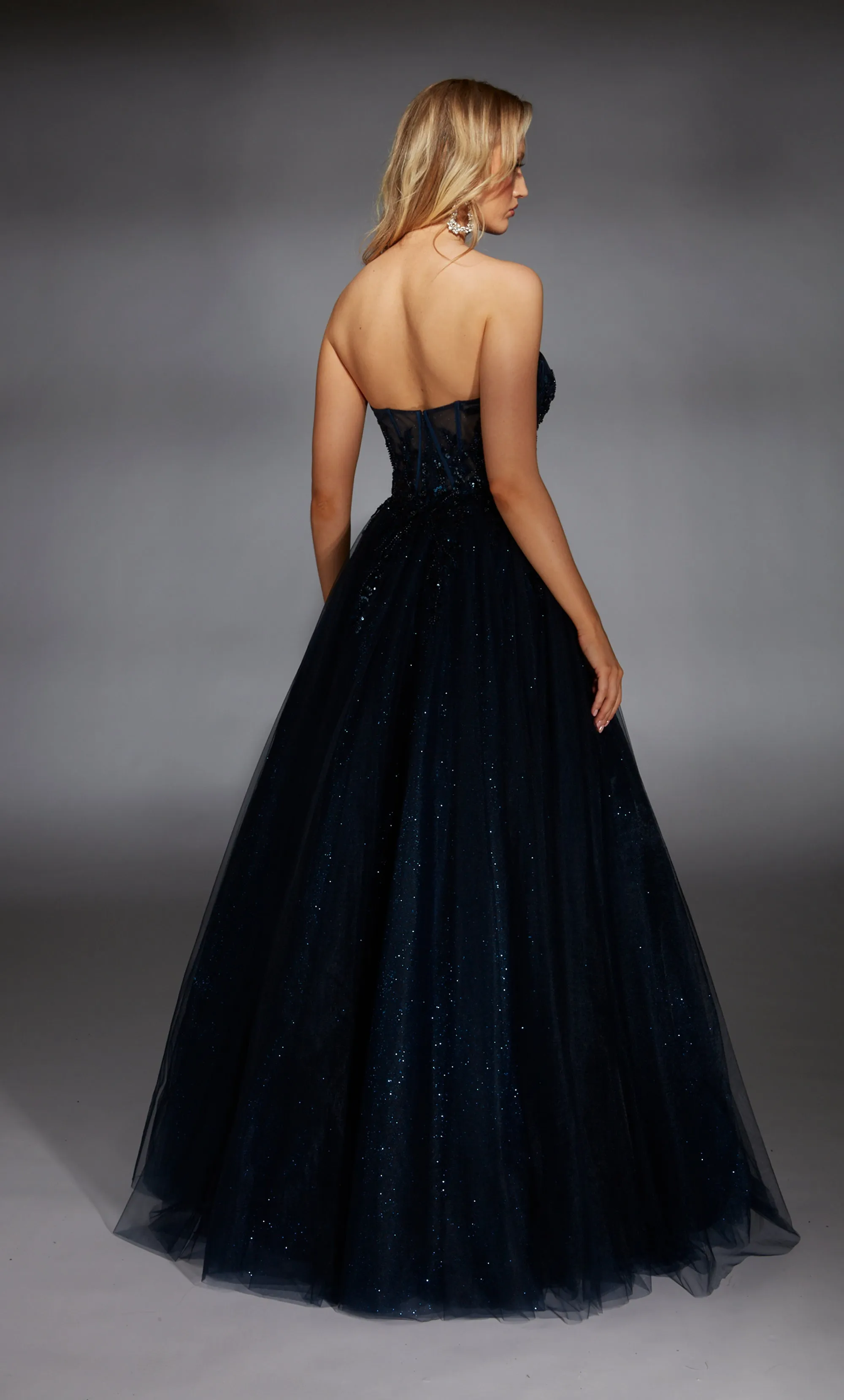 ALYCE Paris 61846 Alyce Long Strapless Shimmery/sparkly Ballgown Dress sold by Alyce Paris product image thumbnail 2
