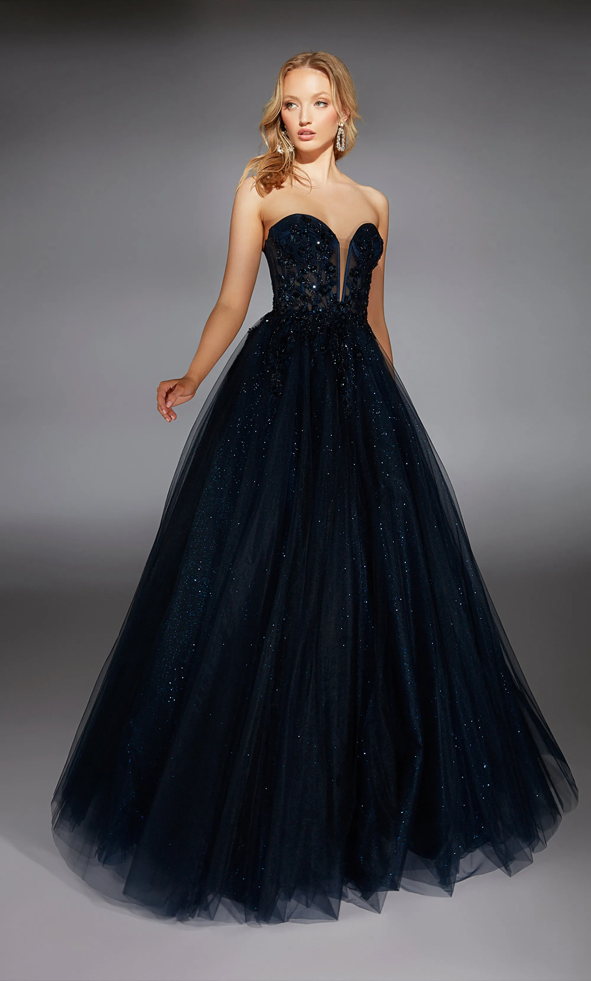 ALYCE Paris 61846 Alyce Long Strapless Shimmery/sparkly Ballgown Dress sold by Alyce Paris product image thumbnail 3