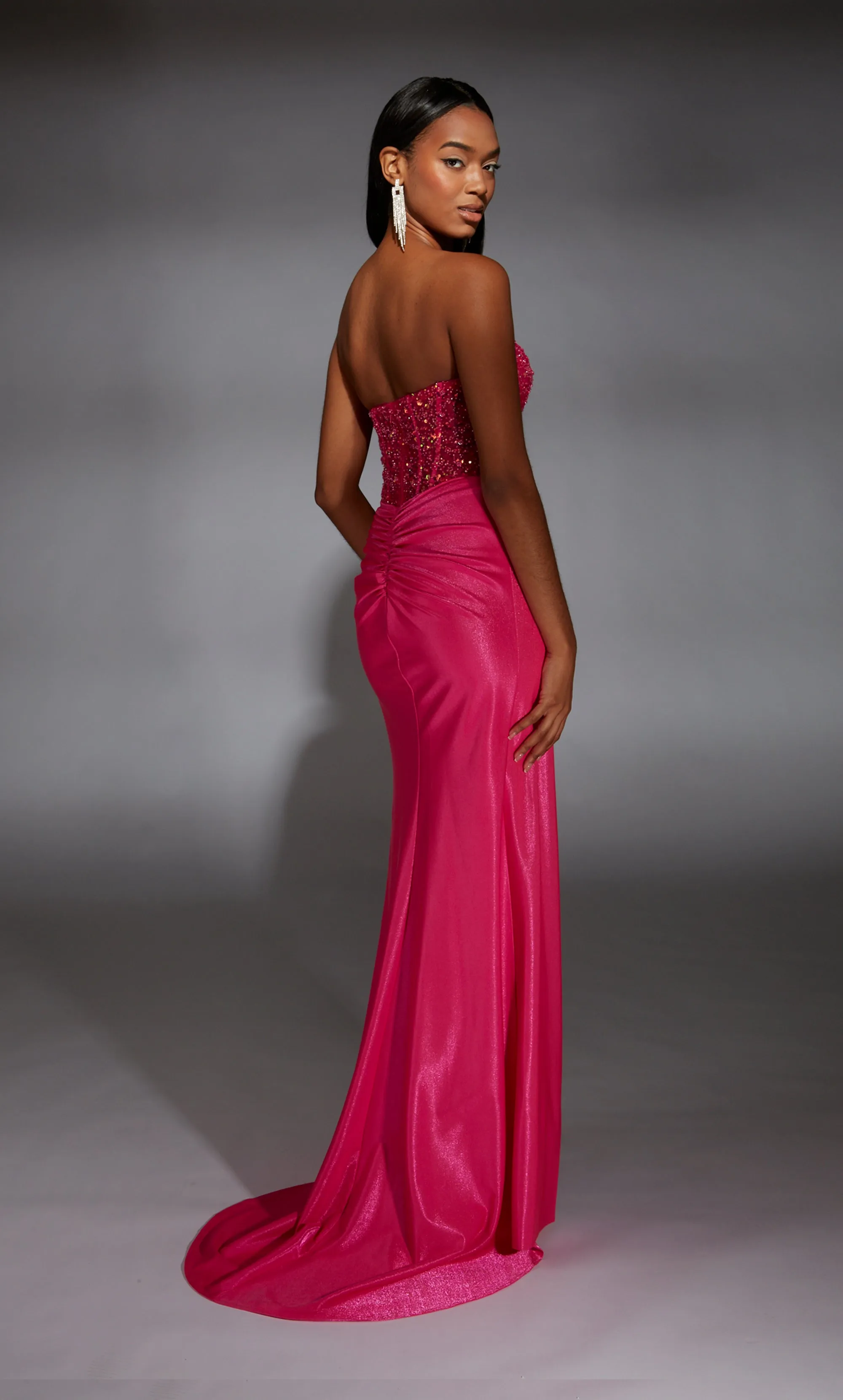 ALYCE Paris 61844 Alyce Long Strapless Illusion Straight Dress sold by Alyce Paris product image thumbnail 2