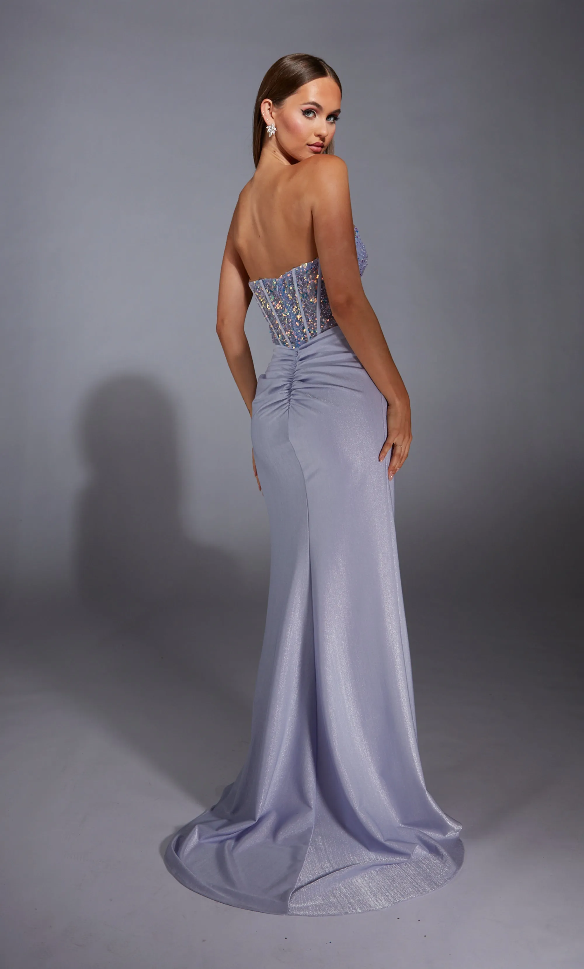 ALYCE Paris 61856 Alyce Long Strapless Illusion Straight Dress sold by Alyce Paris product image thumbnail 2