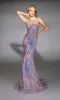 ALYCE Paris 61862 Alyce Long Strapless Train Fit N Flare Dress sold by Alyce Paris