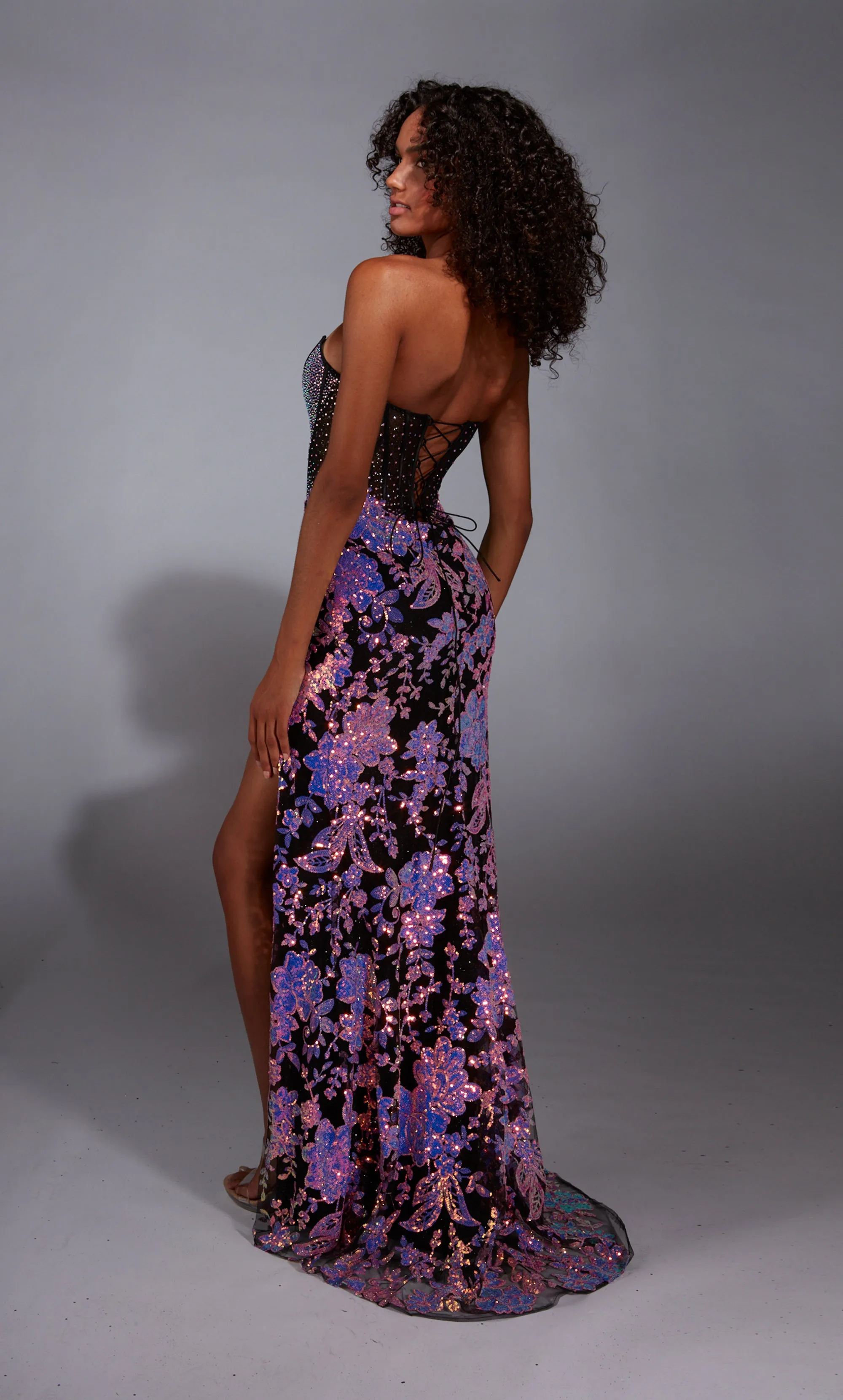 ALYCE Paris 61898 Alyce Long Strapless Embellished Fit N Flare Dress sold by Alyce Paris product image thumbnail 2