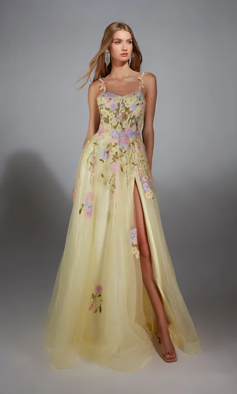 ALYCE Paris 61909 Alyce Long Scoop Corset A Line Dress sold by Alyce Paris
