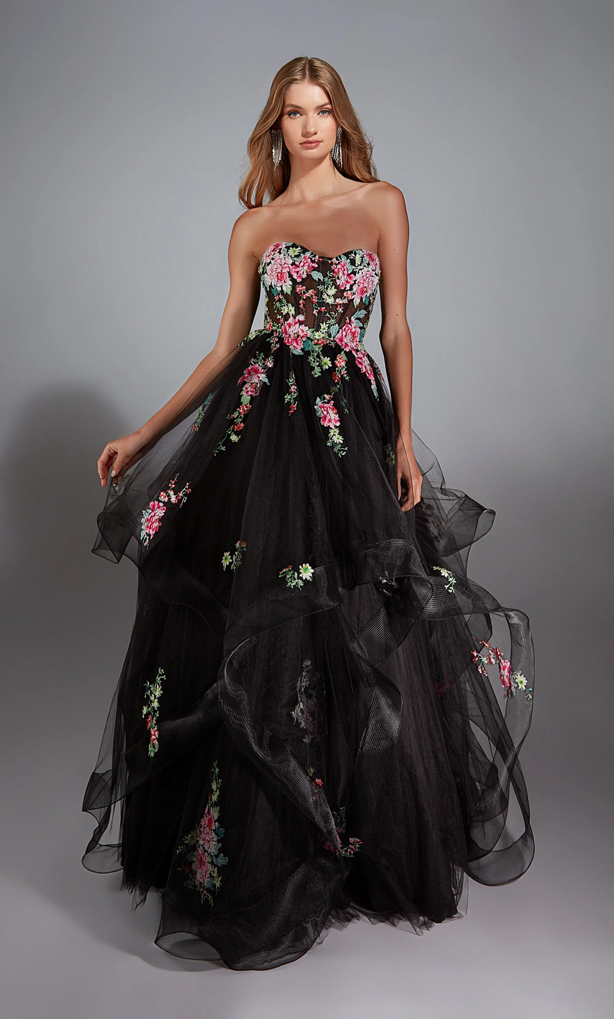 ALYCE Paris 61914 Alyce Long Sweetheart Corset Ballgown Dress sold by Alyce Paris product image thumbnail 3