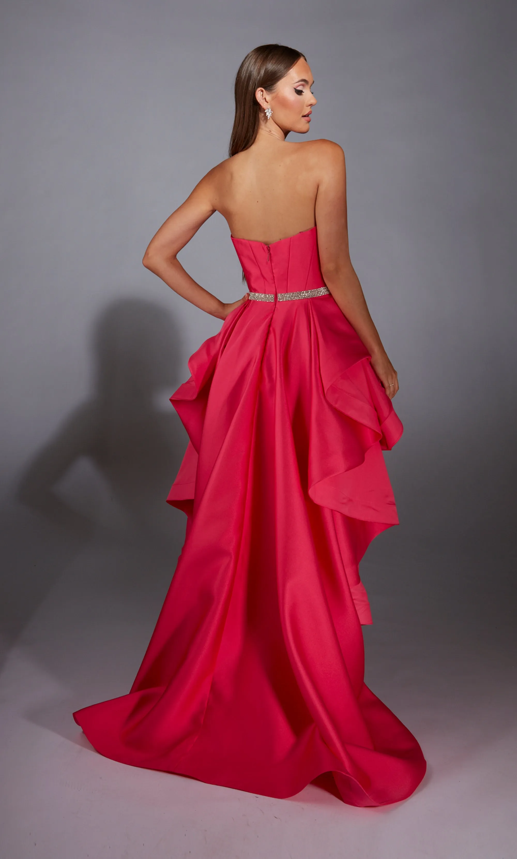 ALYCE Paris 61934 Alyce Long Strapless Ruffles High-low Dress sold by Alyce Paris product image thumbnail 2
