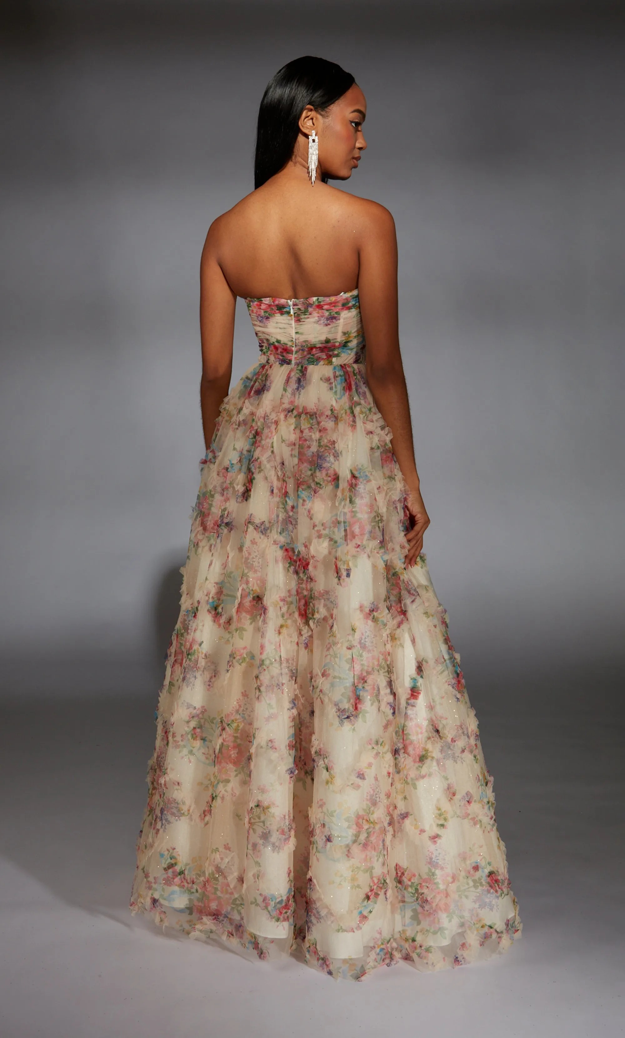 ALYCE Paris 61957 Alyce Long Strapless Neckline Corset Ballgown Dress sold by Alyce Paris product image thumbnail 5