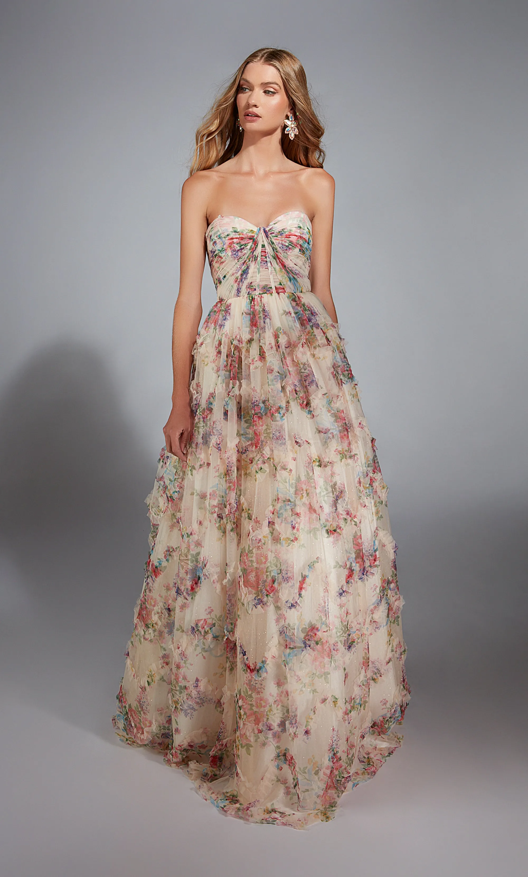 ALYCE Paris 61957 Alyce Long Strapless Neckline Corset Ballgown Dress sold by Alyce Paris product image thumbnail 3