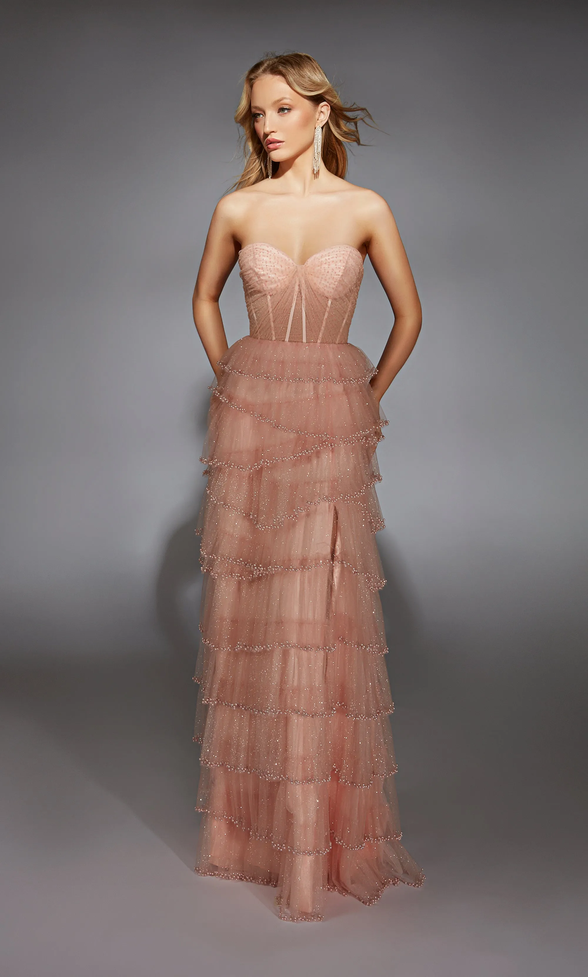 ALYCE Paris 61956 Alyce Long Strapless Corset A Line Dress sold by Alyce Paris product image thumbnail 3