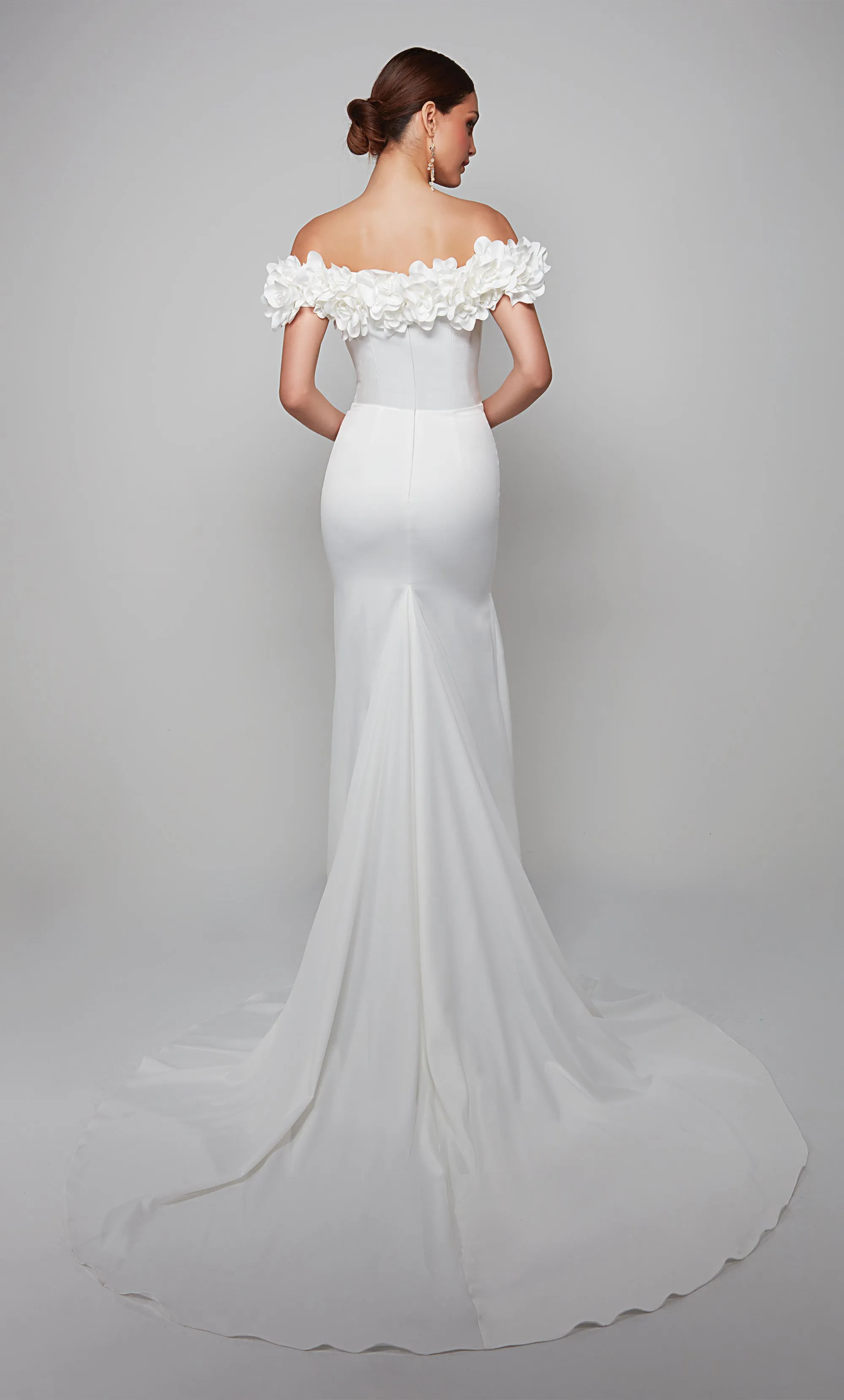 ALYCE Paris 7061 Bridal Off The Shoulder Neckline Train Mermaid Dress sold by Alyce Paris product image thumbnail 2