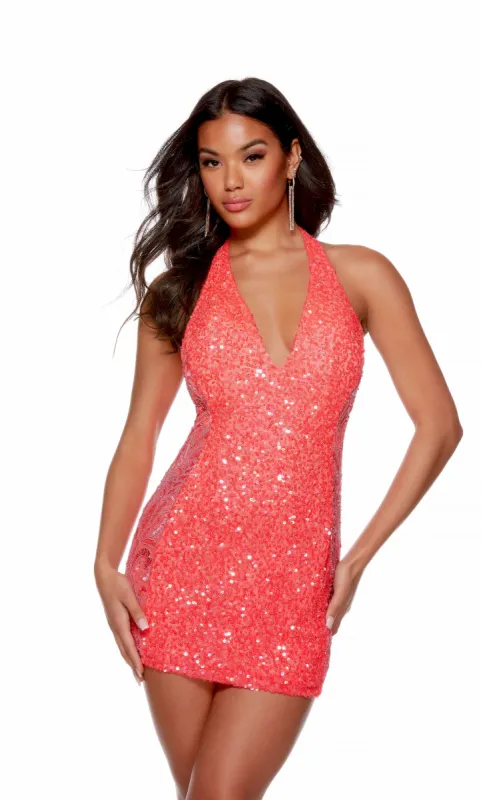 ALYCE Paris 84016 Halter Sexy Straight Dress sold by Alyce Paris