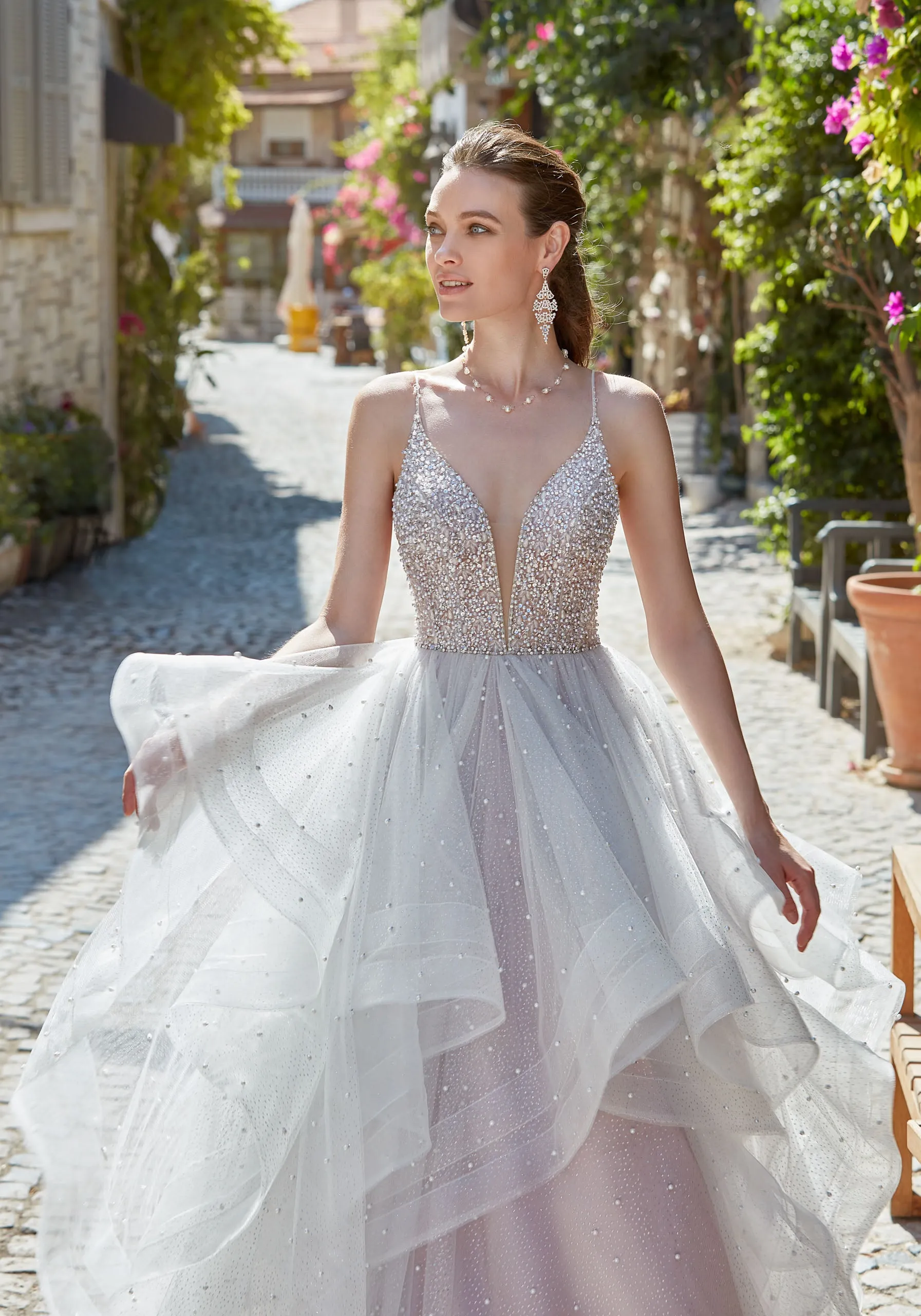 ALYCE Paris 61107 Alyce Long Plunging Ruffles Ballgown Dress sold by Alyce Paris product image thumbnail 3