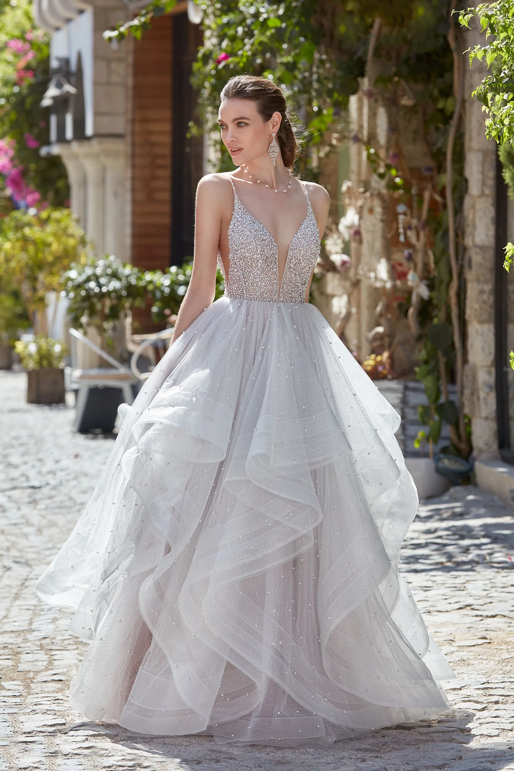 ALYCE Paris 61107 Alyce Long Plunging Ruffles Ballgown Dress sold by Alyce Paris