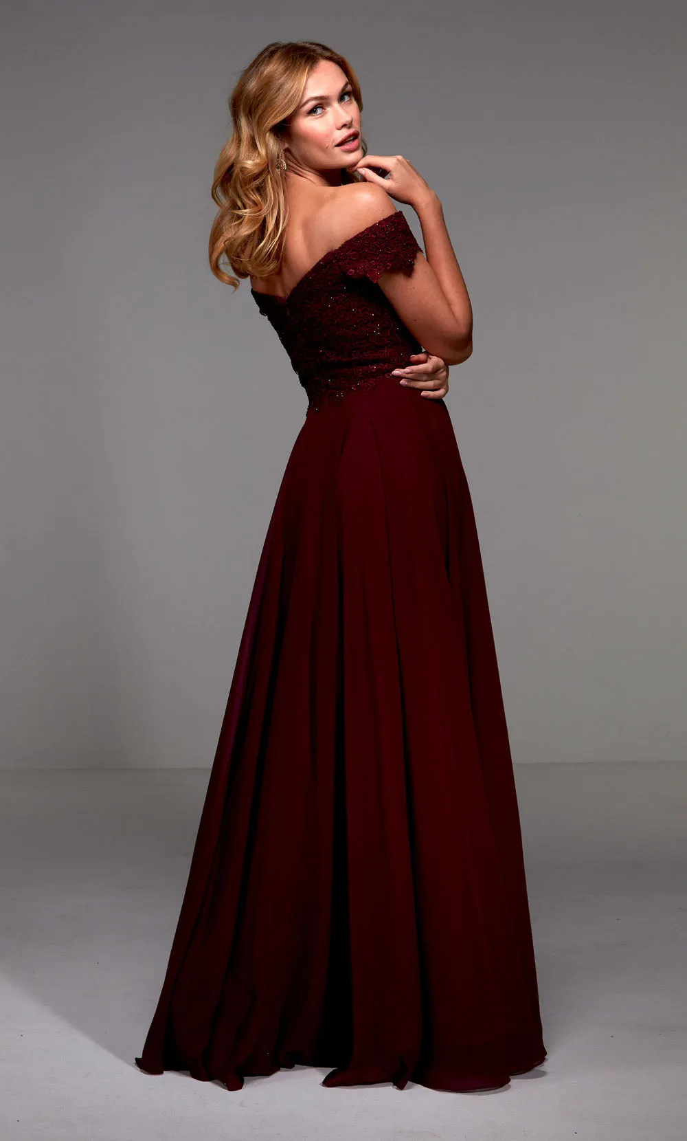 ALYCE Paris 27510 Special Occasion Off The Shoulder Neckline Plus Size A Line Dress sold by Alyce Paris product image thumbnail 2