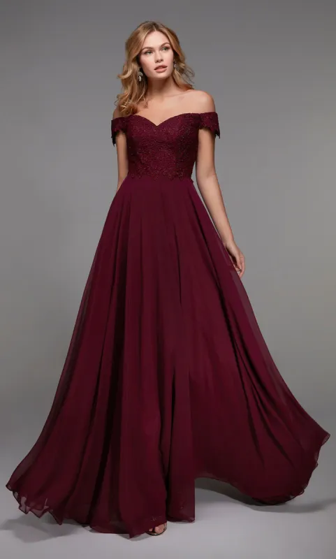 ALYCE Paris 27510 Special Occasion Off The Shoulder Plus Size Flowy Dress sold by Alyce Paris