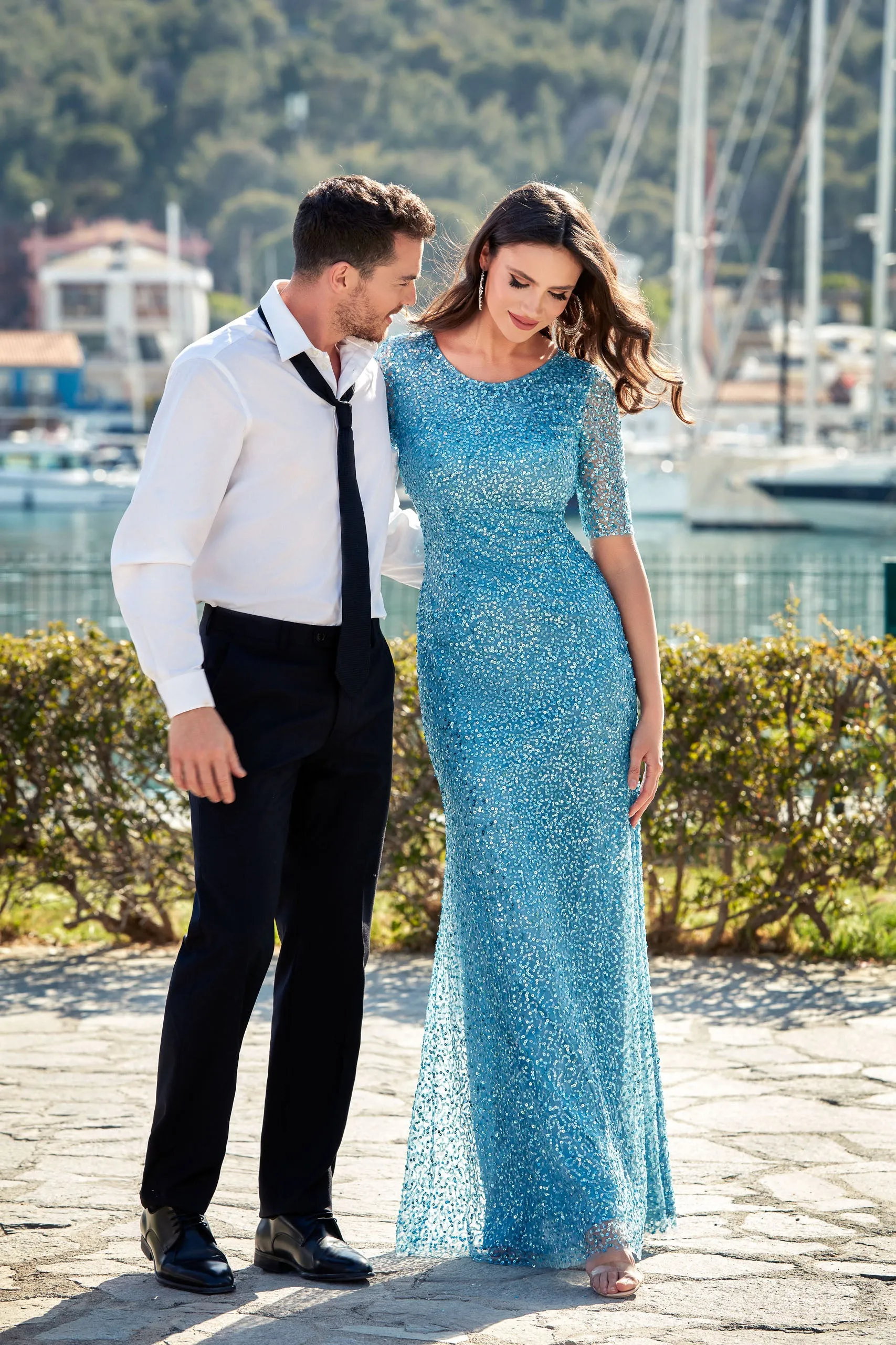 ALYCE Paris 27600 Special Occasion Scoop Embellished Fit N Flare Dress sold by Alyce Paris product image thumbnail 3