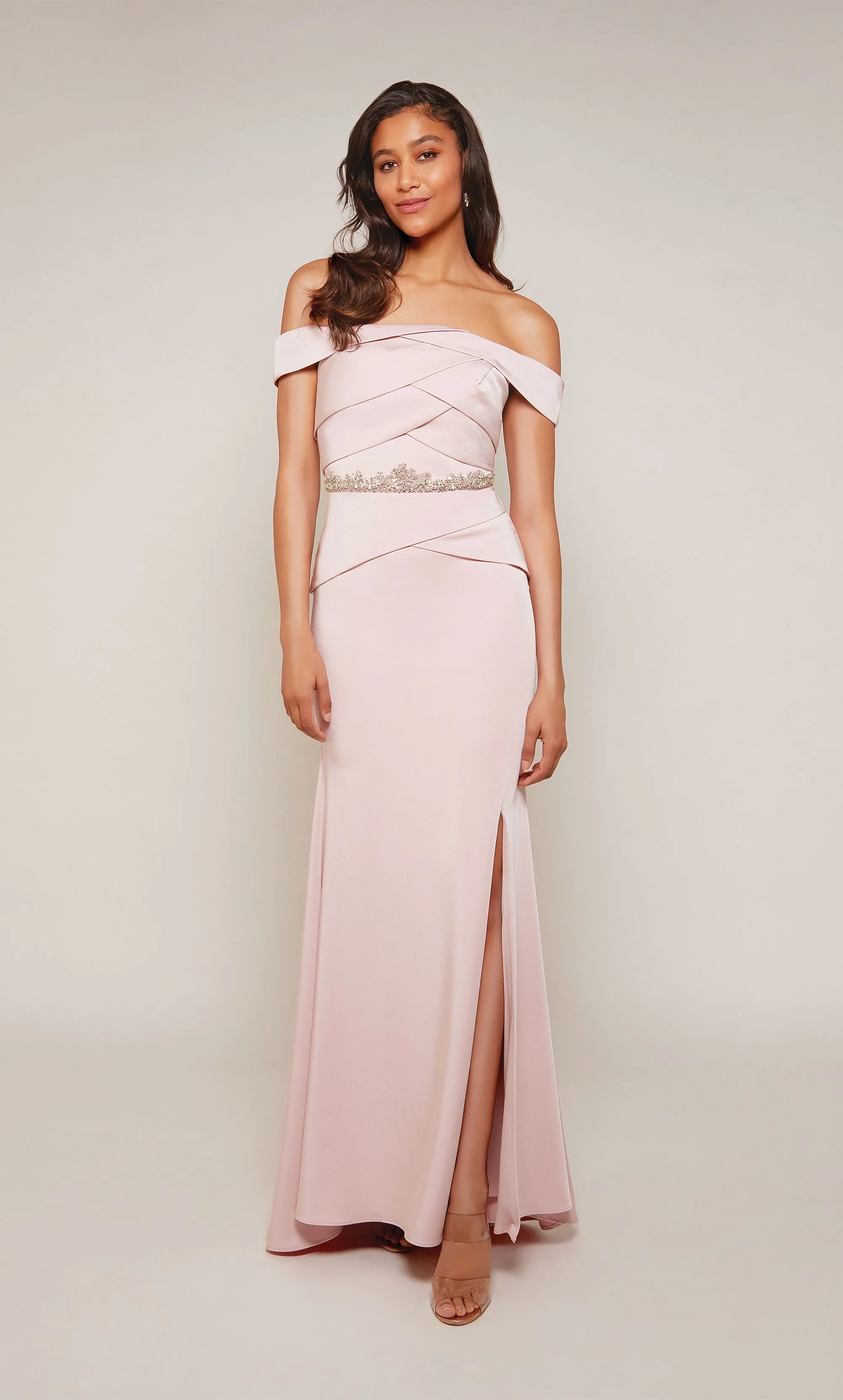 ALYCE Paris 27610 Special Occasion Off The Shoulder Chic Straight Dress sold by Alyce Paris product image thumbnail 3