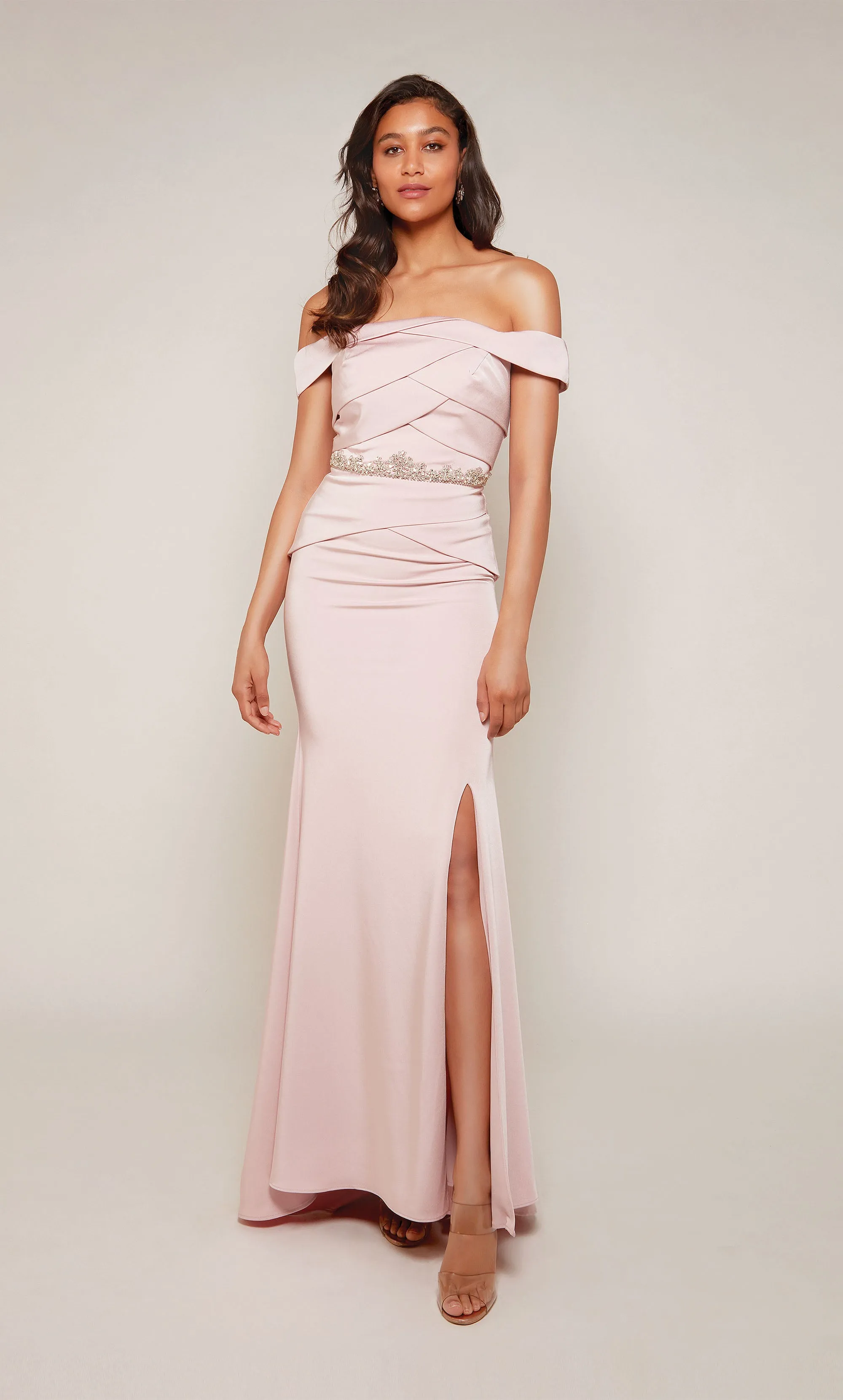 ALYCE Paris 27610 Special Occasion Off The Shoulder Chic Straight Dress sold by Alyce Paris