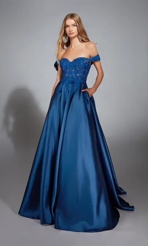 ALYCE Paris 1878 The Secret Dress - Long Off The Shoulder Pockets Ballgown Dress sold by Alyce Paris