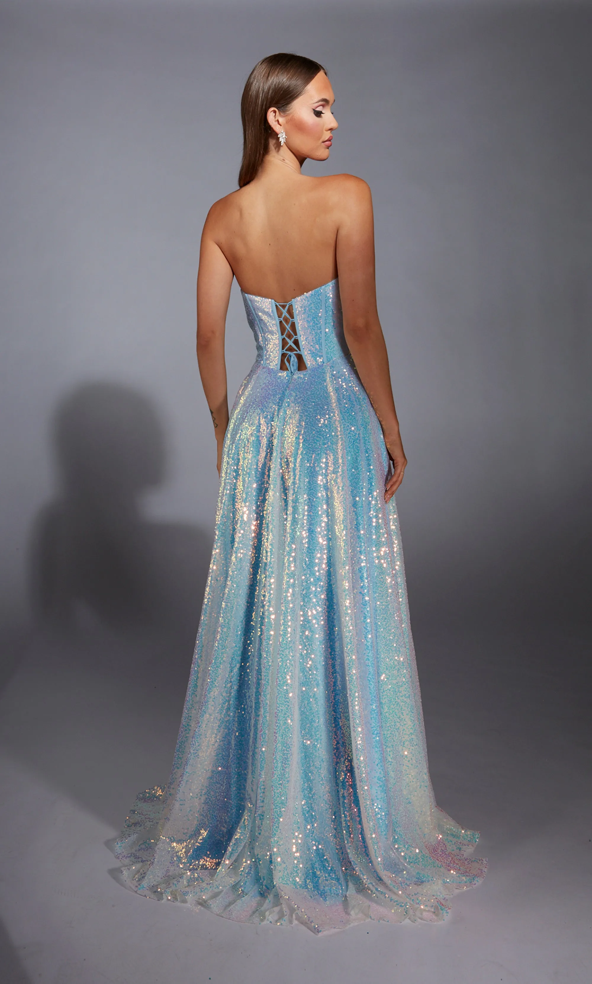 ALYCE Paris 1851 The Secret Dress - Long Plunging Slit Flowy Dress sold by Alyce Paris product image thumbnail 2