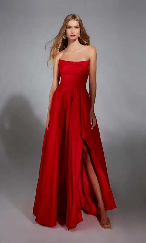 ALYCE Paris 1836 The Secret Dress - Long Strapless Slit A Line Dress sold by Alyce Paris