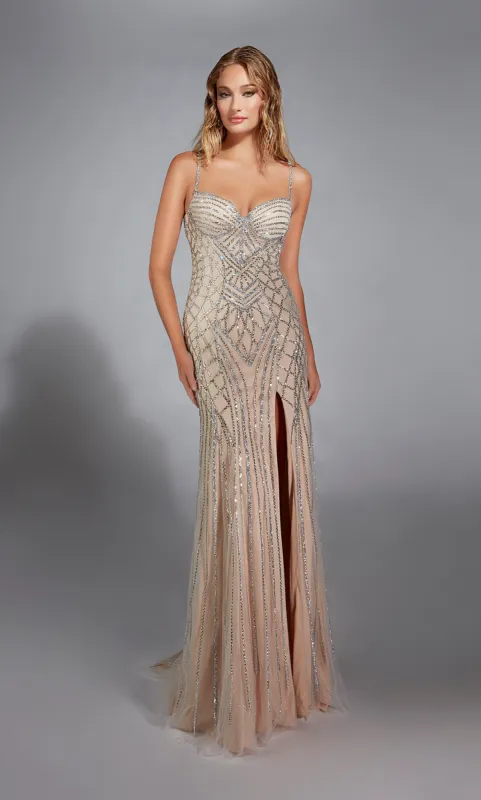 ALYCE Paris 1832 The Secret Dress - Long Sweetheart Embellished Fit N Flare Dress sold by Alyce Paris
