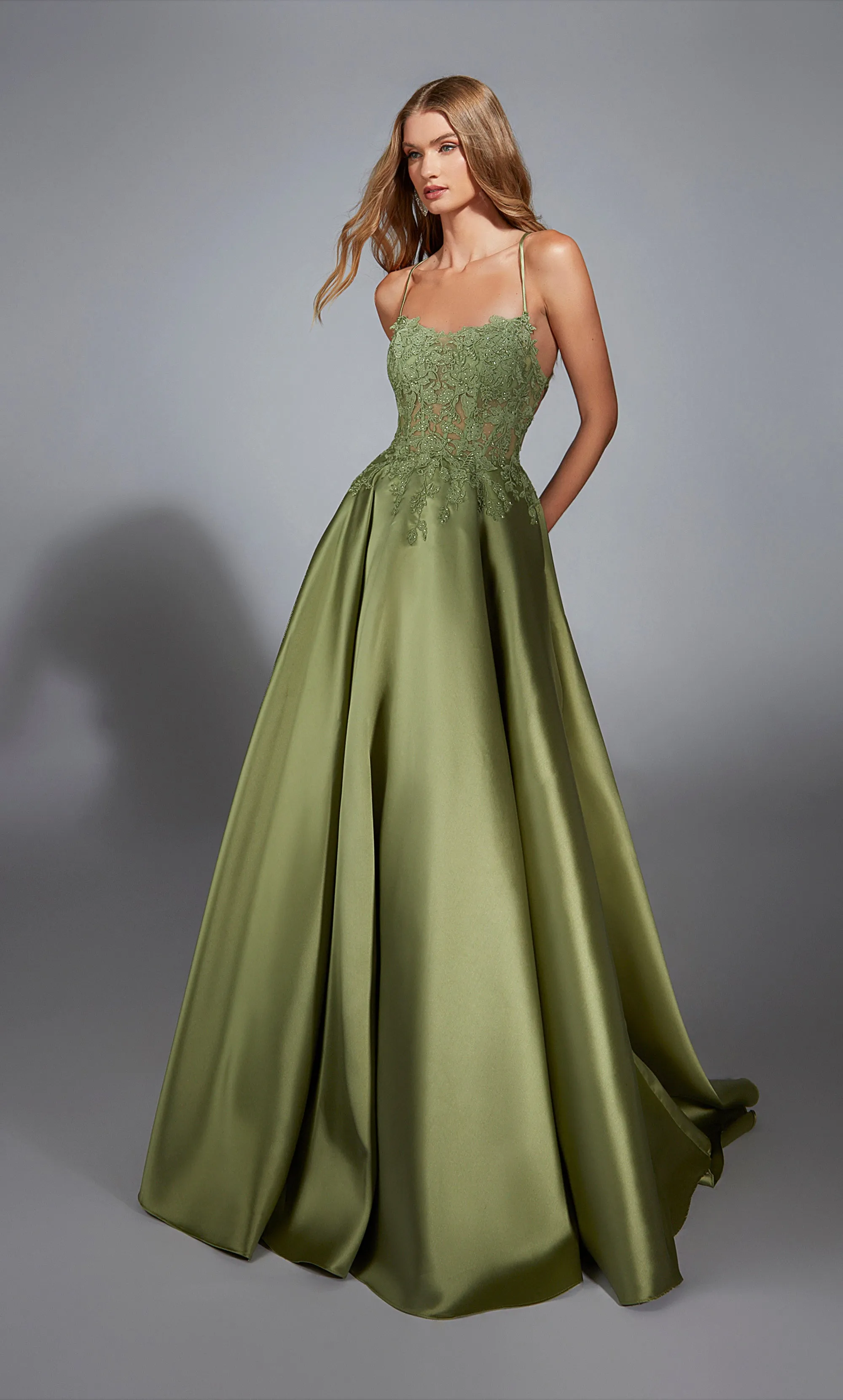 ALYCE Paris 1865 The Secret Dress - Long Square Elegant A Line Dress sold by Alyce Paris product image thumbnail 3