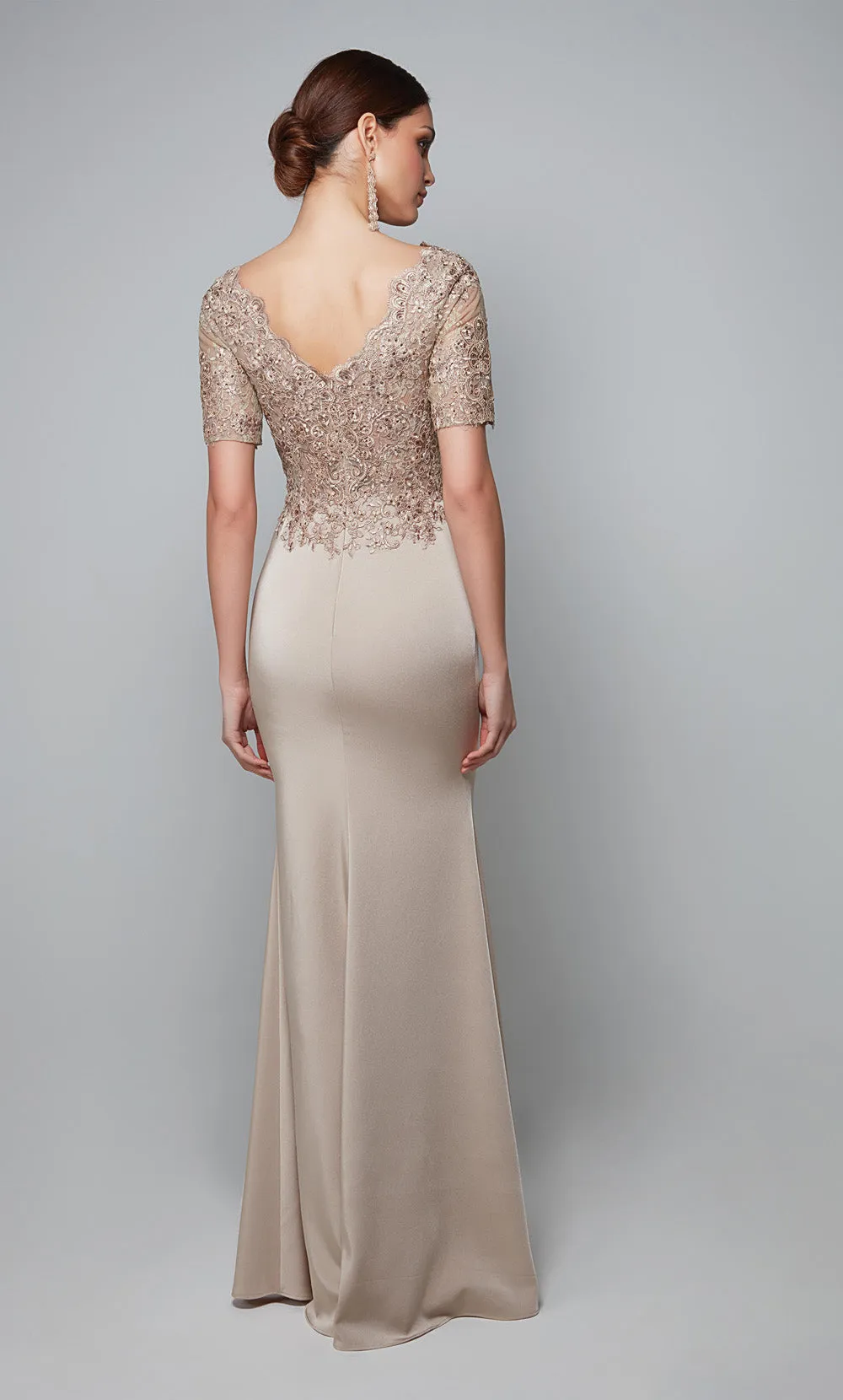 ALYCE Paris 27615 Special Occasion V-neck Elegant Straight Dress sold by Alyce Paris product image thumbnail 2
