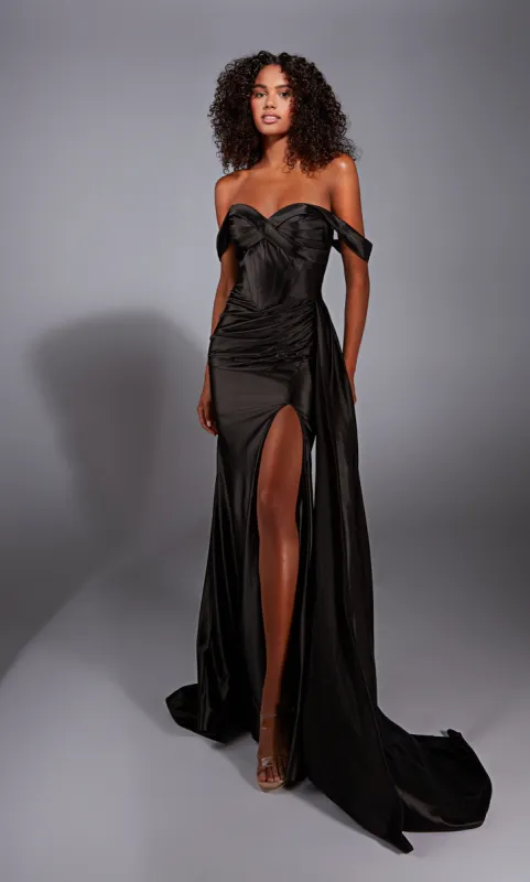 ALYCE Paris 1888 The Secret Dress - Long Off The Shoulder Sexy Straight Dress sold by Alyce Paris
