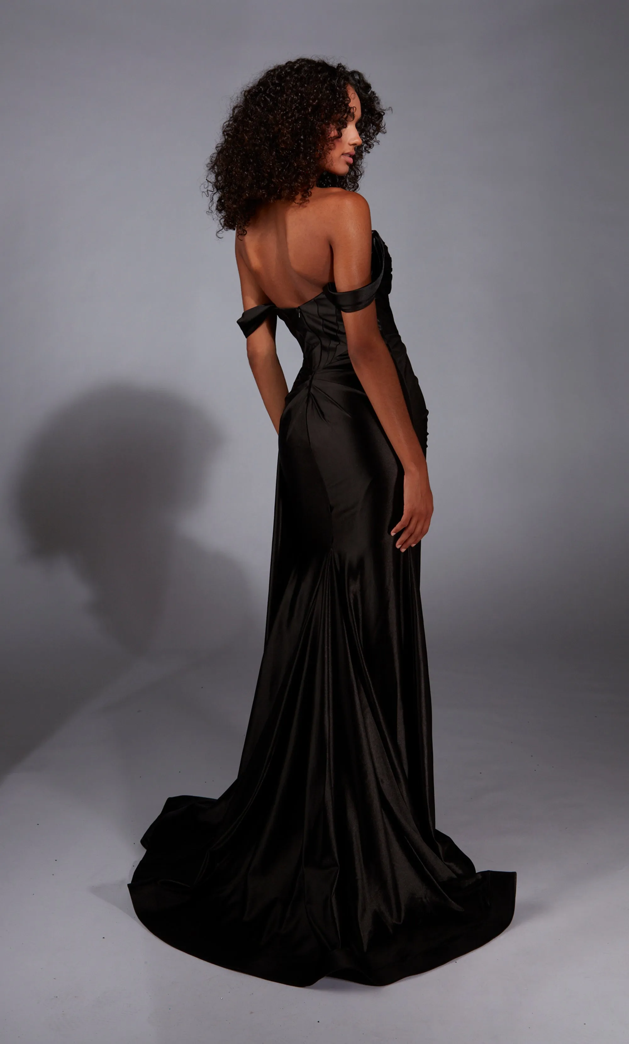 ALYCE Paris 1888 The Secret Dress - Long Off The Shoulder Sexy Straight Dress sold by Alyce Paris product image thumbnail 2