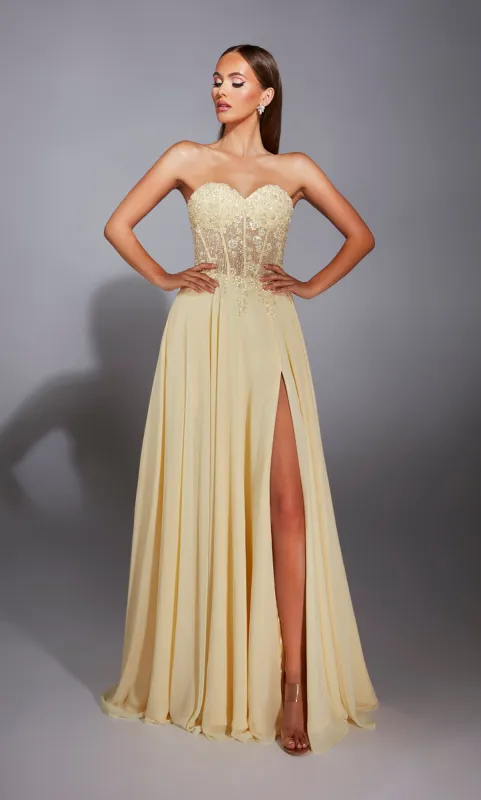 ALYCE Paris 1853 The Secret Dress - Long Strapless Corset A Line Dress sold by Alyce Paris