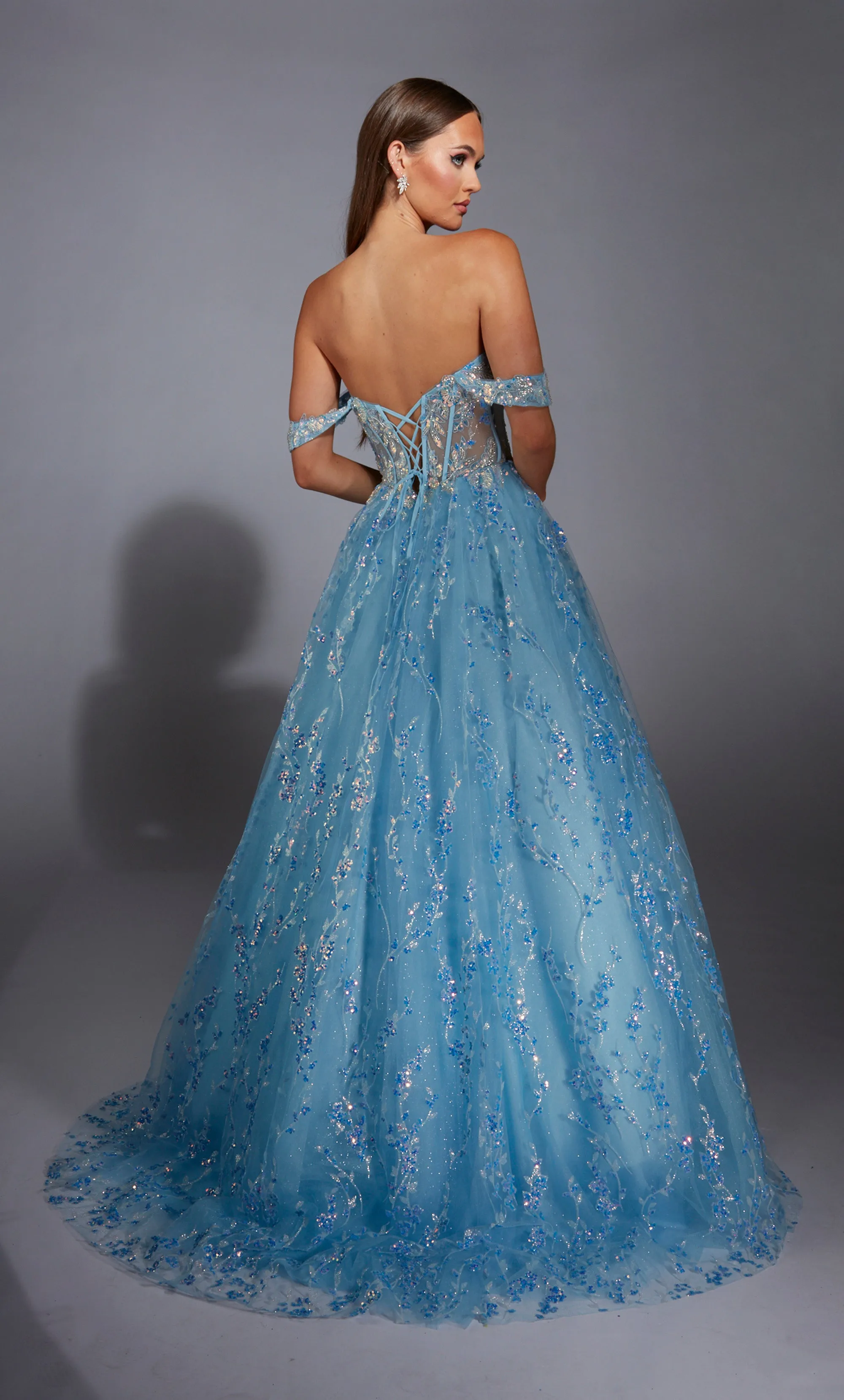 ALYCE Paris 1859 The Secret Dress - Long Off The Shoulder Embellished Ballgown Dress sold by Alyce Paris product image thumbnail 2