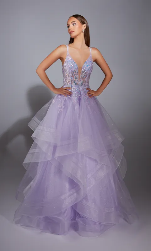 ALYCE Paris 1886 The Secret Dress - Long Plunging Embellished Ballgown Dress sold by Alyce Paris