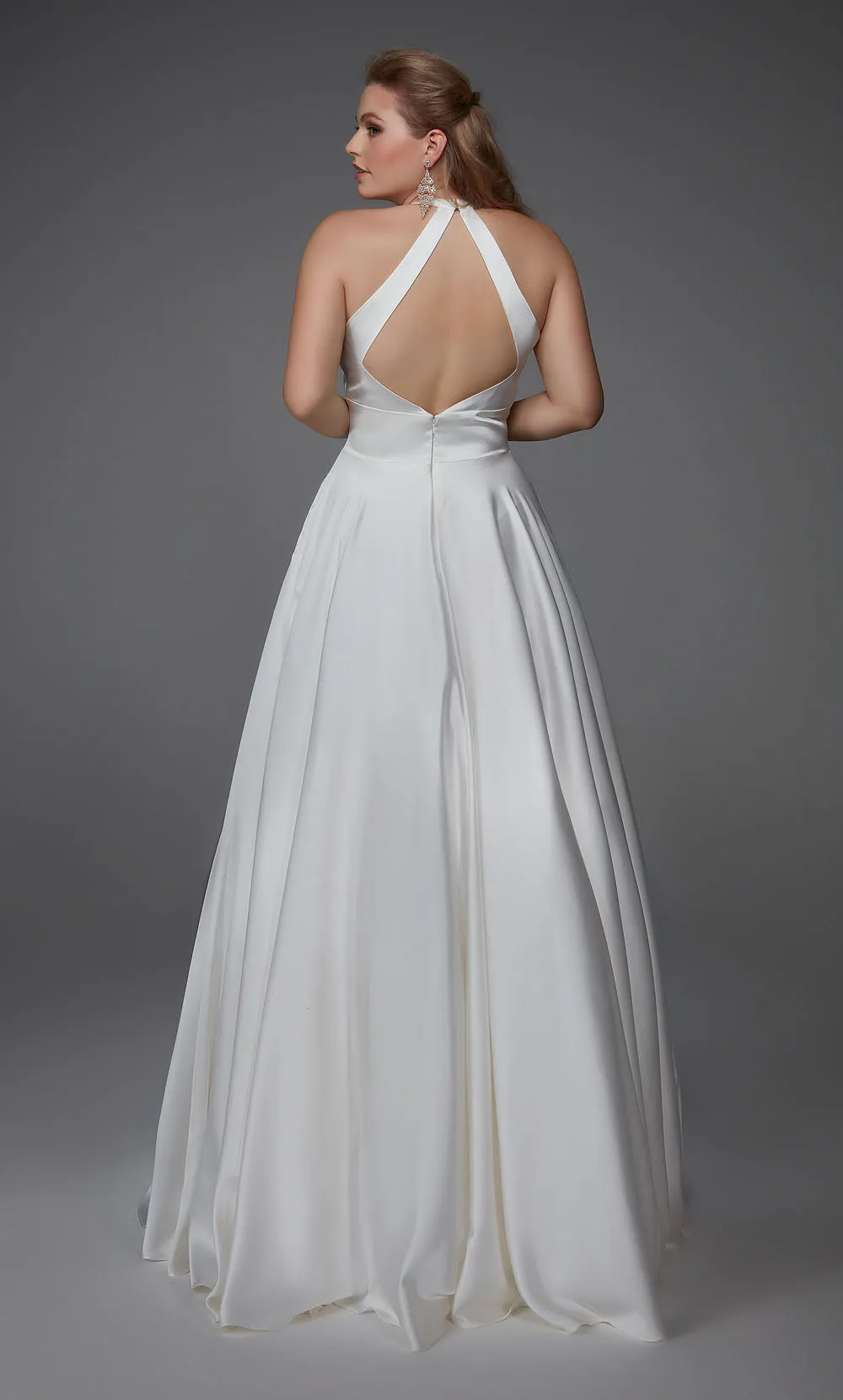 ALYCE Paris 140027 Halter Medium Fullness Dress sold by Alyce Paris product image thumbnail 2