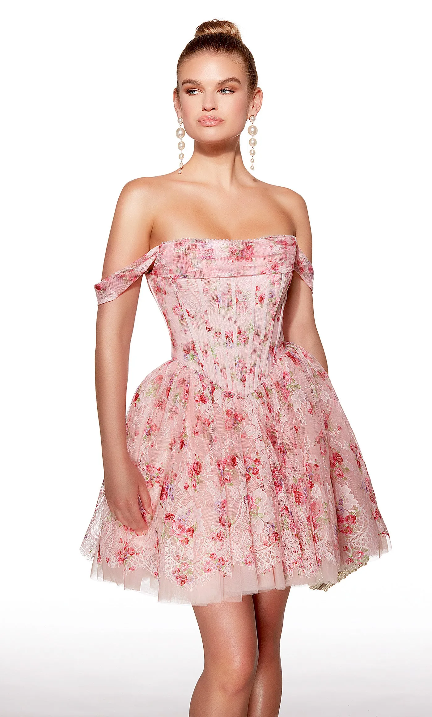 ALYCE Paris 30021 Homecoming Short Scoop Neckline Illusion Mermaid Dress sold by Alyce Paris product image thumbnail 4