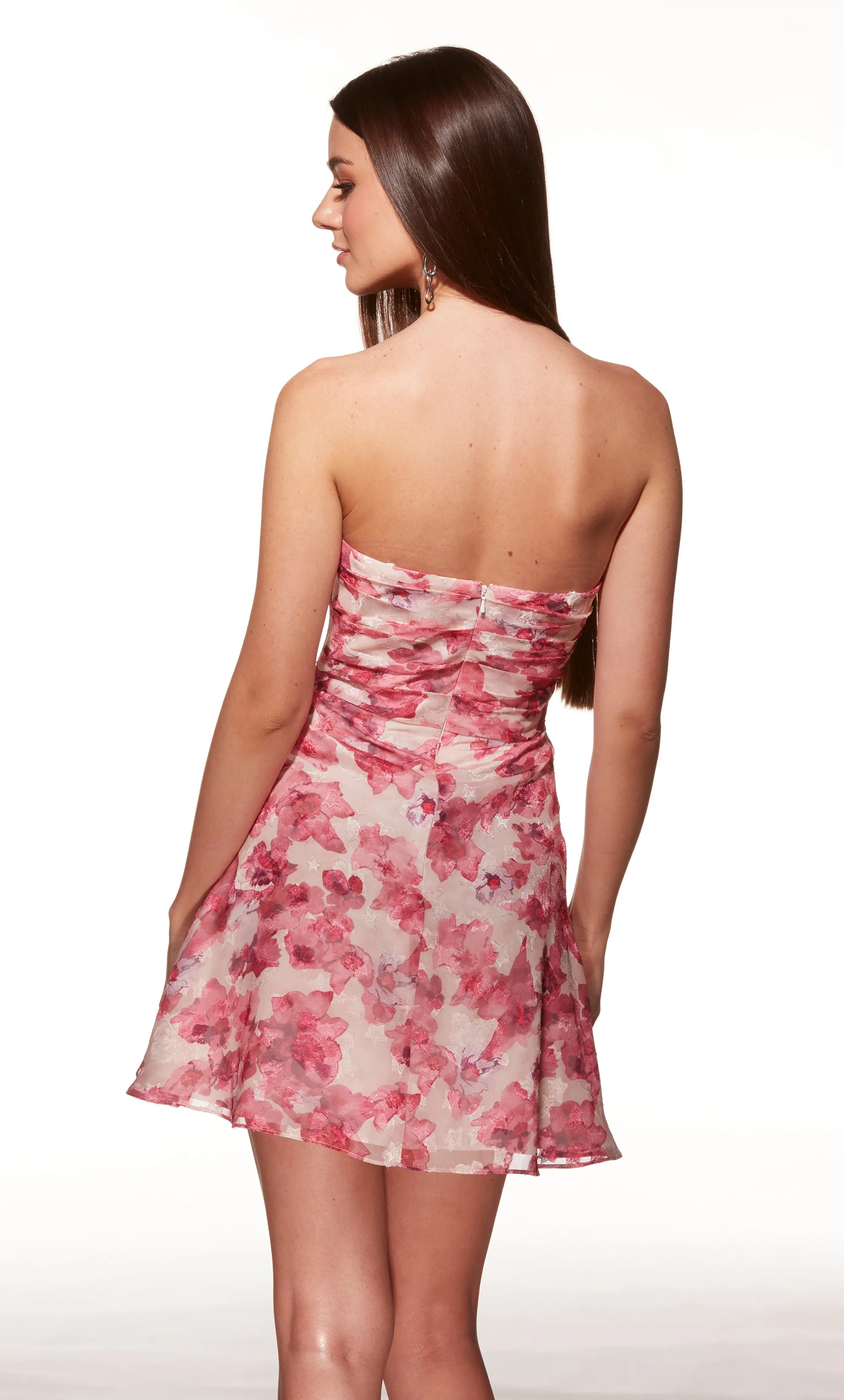 ALYCE Paris 40079 Homecoming Short Cowl Neckline Ruched/draped A Line Dress sold by Alyce Paris product image thumbnail 2