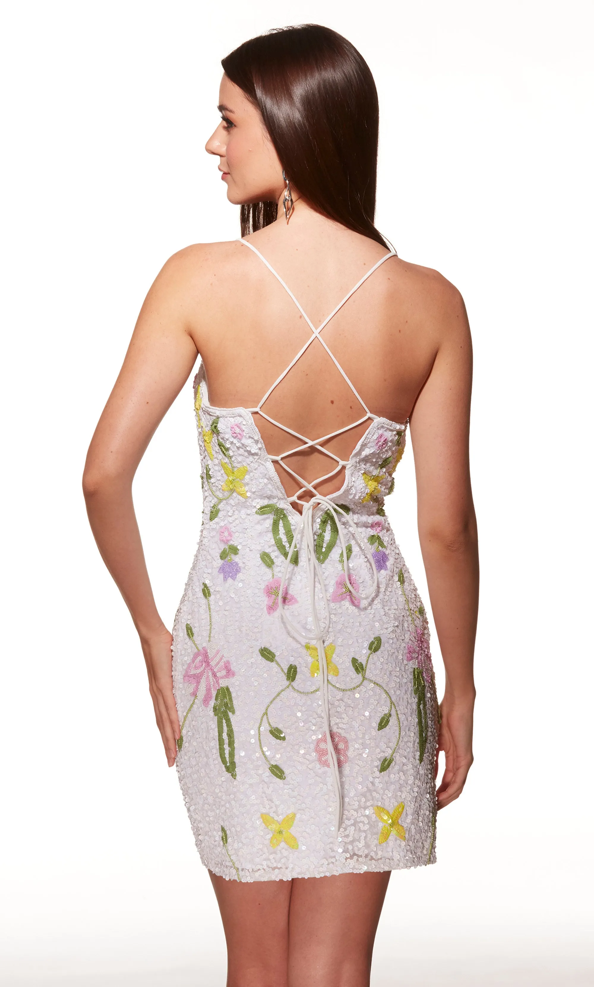 ALYCE Paris 40061 Homecoming Short Straight Across Neckline Simple Straight Dress sold by Alyce Paris product image thumbnail 5