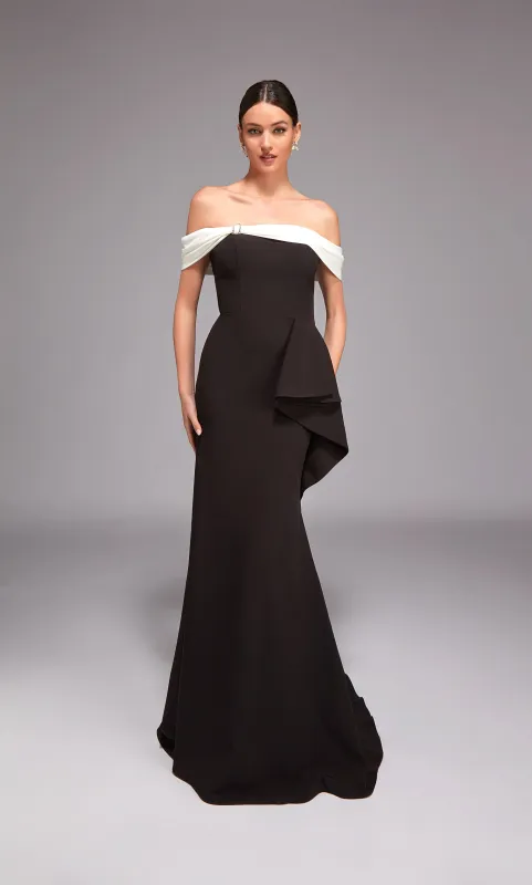 ALYCE Paris 27877 Special Occasion Off The Shoulder Neckline Ruched/draped Mermaid Dress sold by Alyce Paris