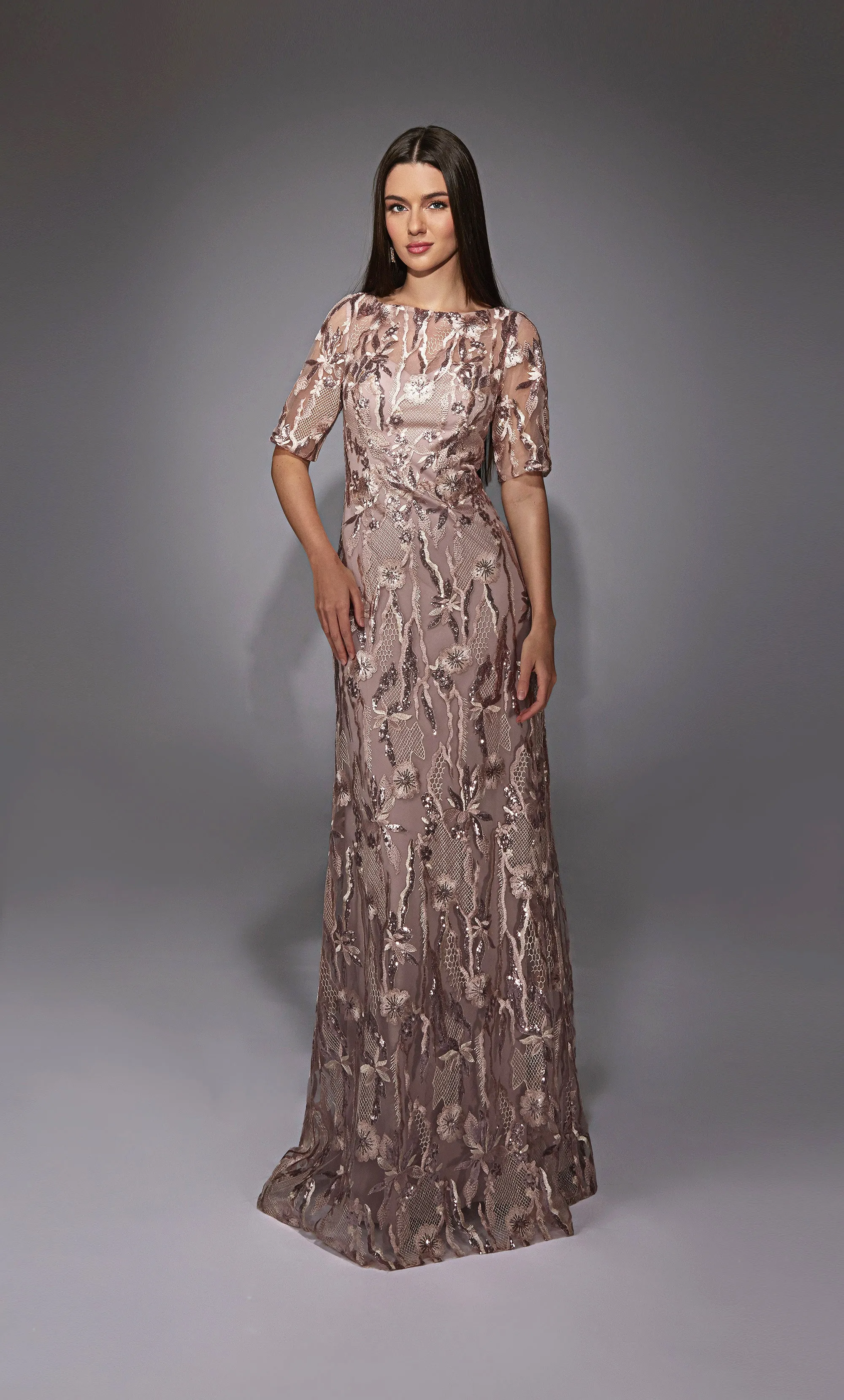 ALYCE Paris 27819 Special Occasion Illusion Neckline Chic Straight Dress sold by Alyce Paris