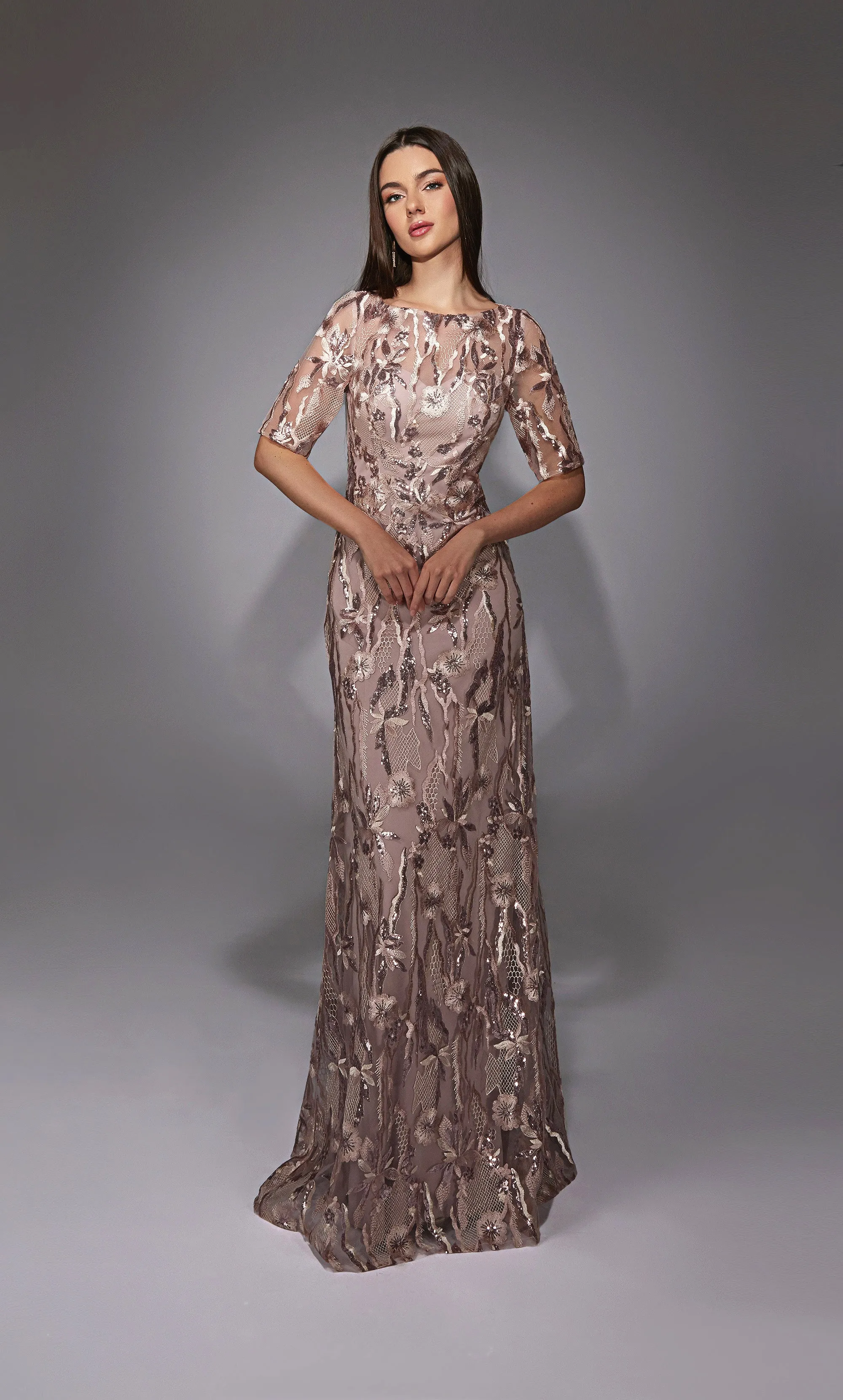 ALYCE Paris 27819 Special Occasion Illusion Neckline Chic Straight Dress sold by Alyce Paris product image thumbnail 3