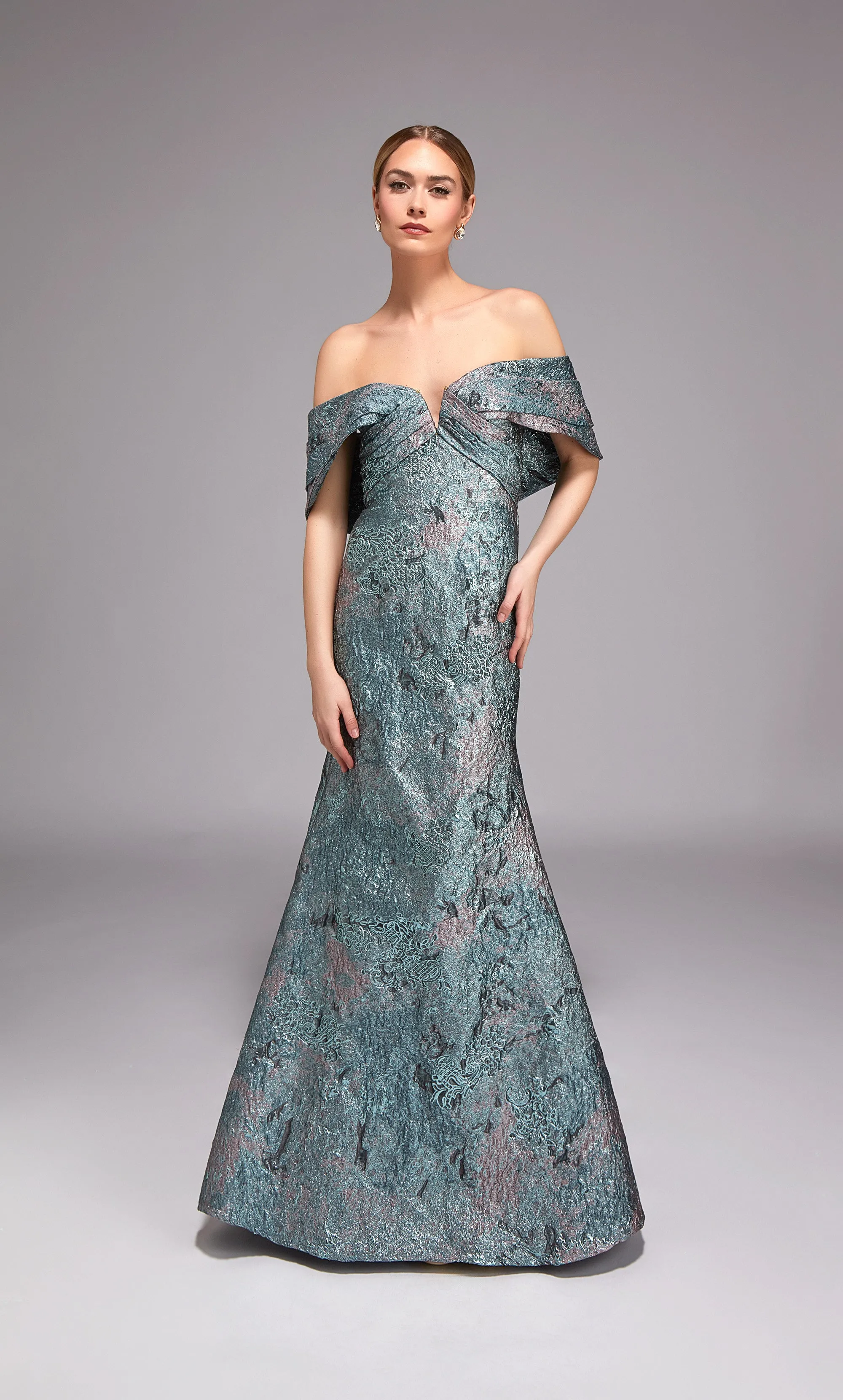 ALYCE Paris 27794 Special Occasion Off The Shoulder Neckline Modest Mermaid Dress sold by Alyce Paris product image thumbnail 3