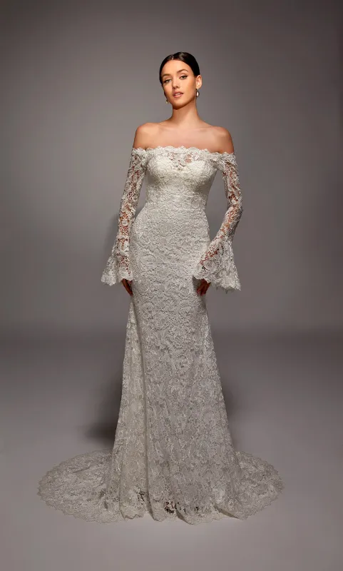 ALYCE Paris 7156 Bridal Off The Shoulder Neckline Elegant Mermaid Dress sold by Alyce Paris